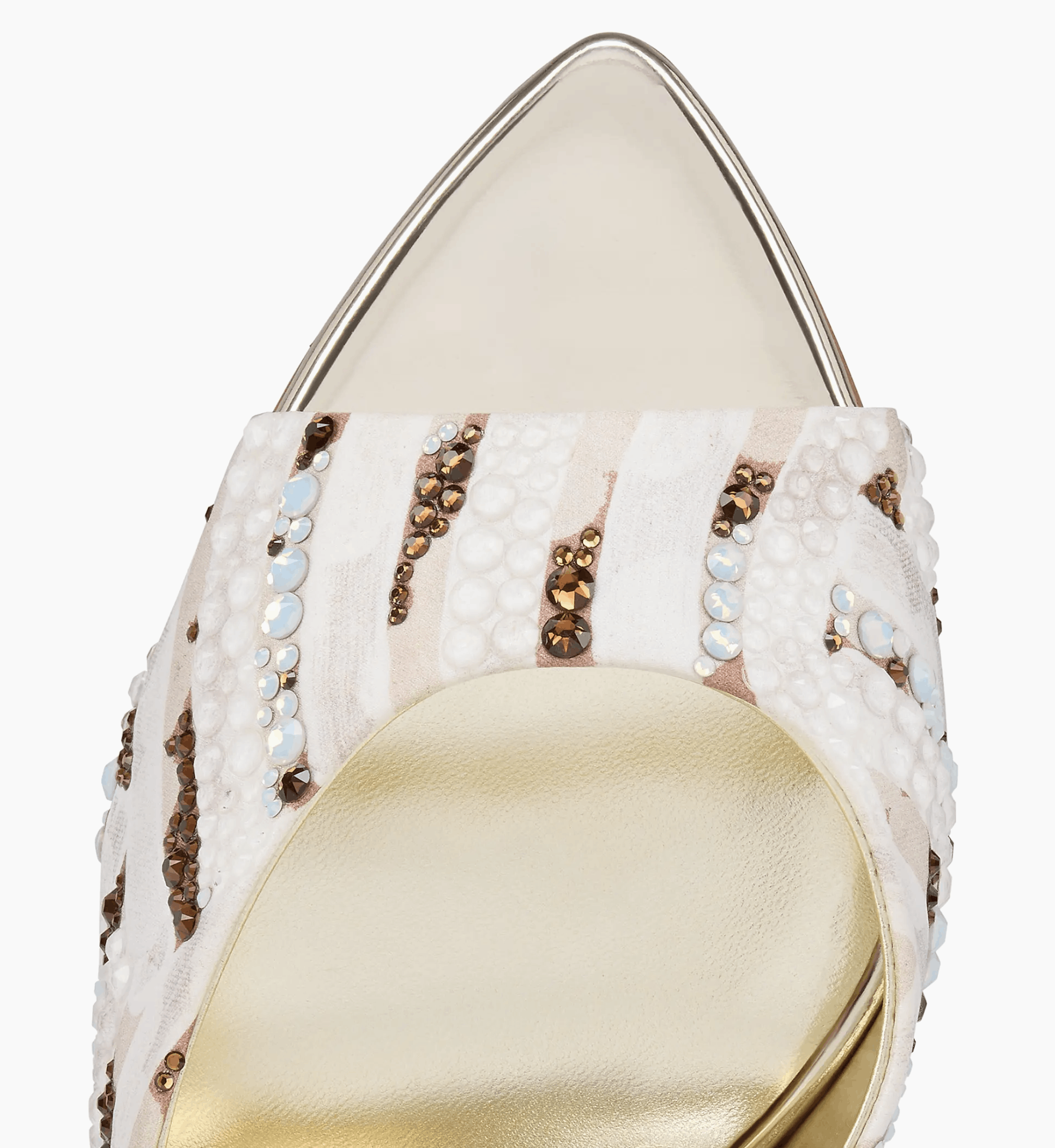 Christian Louboutin Miss Z Mule Gaagal Strass 100 Backless Sandal Heel Pump 37 Size US 7 / IT 37 - 11 Thumbnail