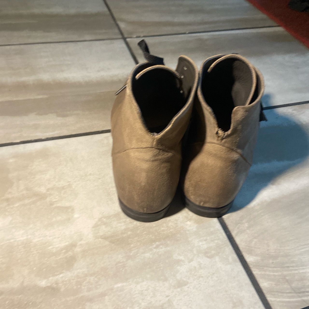 Leather × The Last Conspiracy The last conspiracy-ask waxed suede grey Size US 10.5 / EU 43-44 - 4 Thumbnail