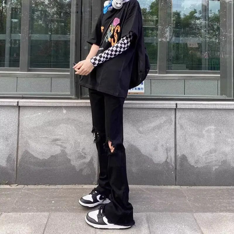 Japanese Brand × Jean Retro loose high street patchwork jeans Size US 28 / EU 44 - 1 Thumbnail