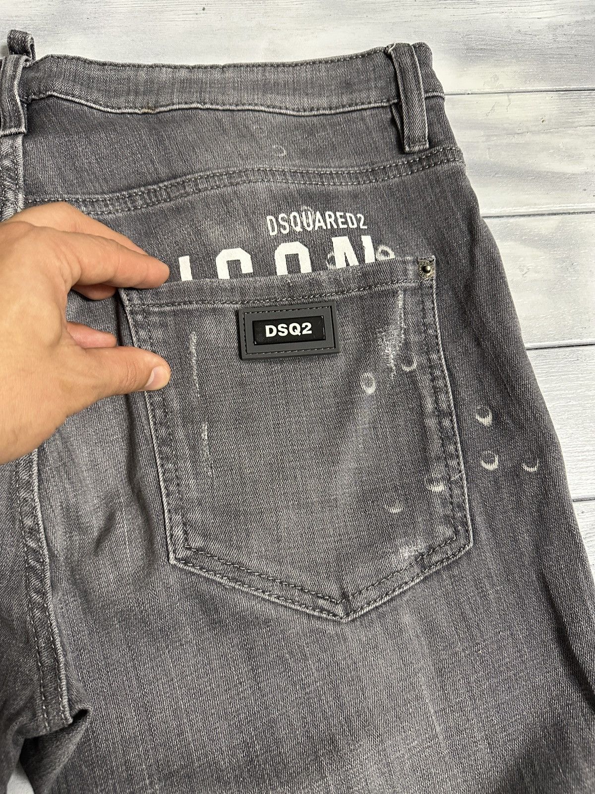 Dsquared2 Rare Luxury SS21 DSquared2 Tidy Biker Jean Distressed Size US 32 / EU 48 - 3 Thumbnail