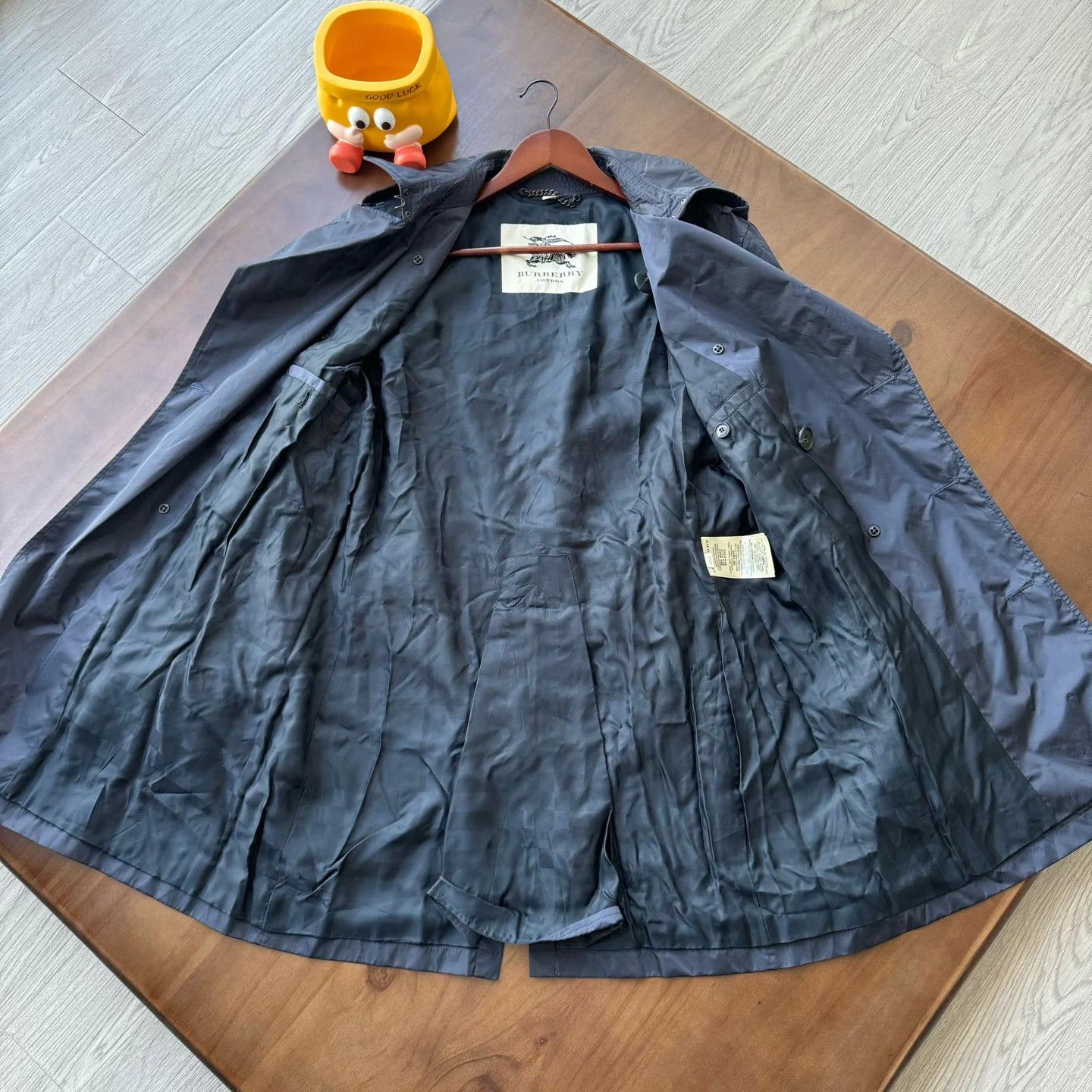 Burberry Burberry Nylon Navy Trench Coat Size 52 Near New Size US L / EU 52-54 / 3 - 5 Thumbnail