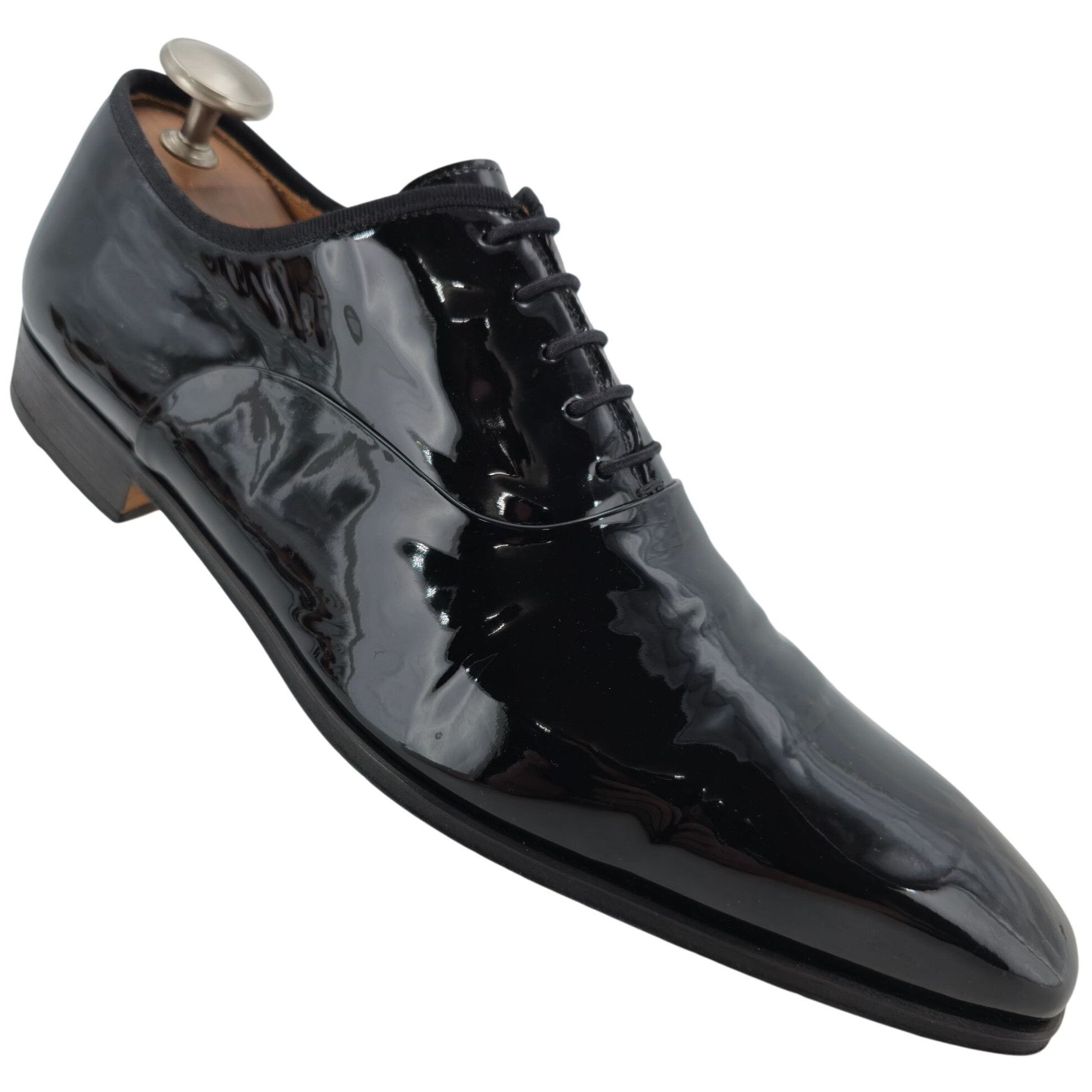 Magnanni Magnanni Saks Fifth Ave Black Patent Leather Dress Shoes Men Size US 11.5 / EU 44-45 - 2 Thumbnail