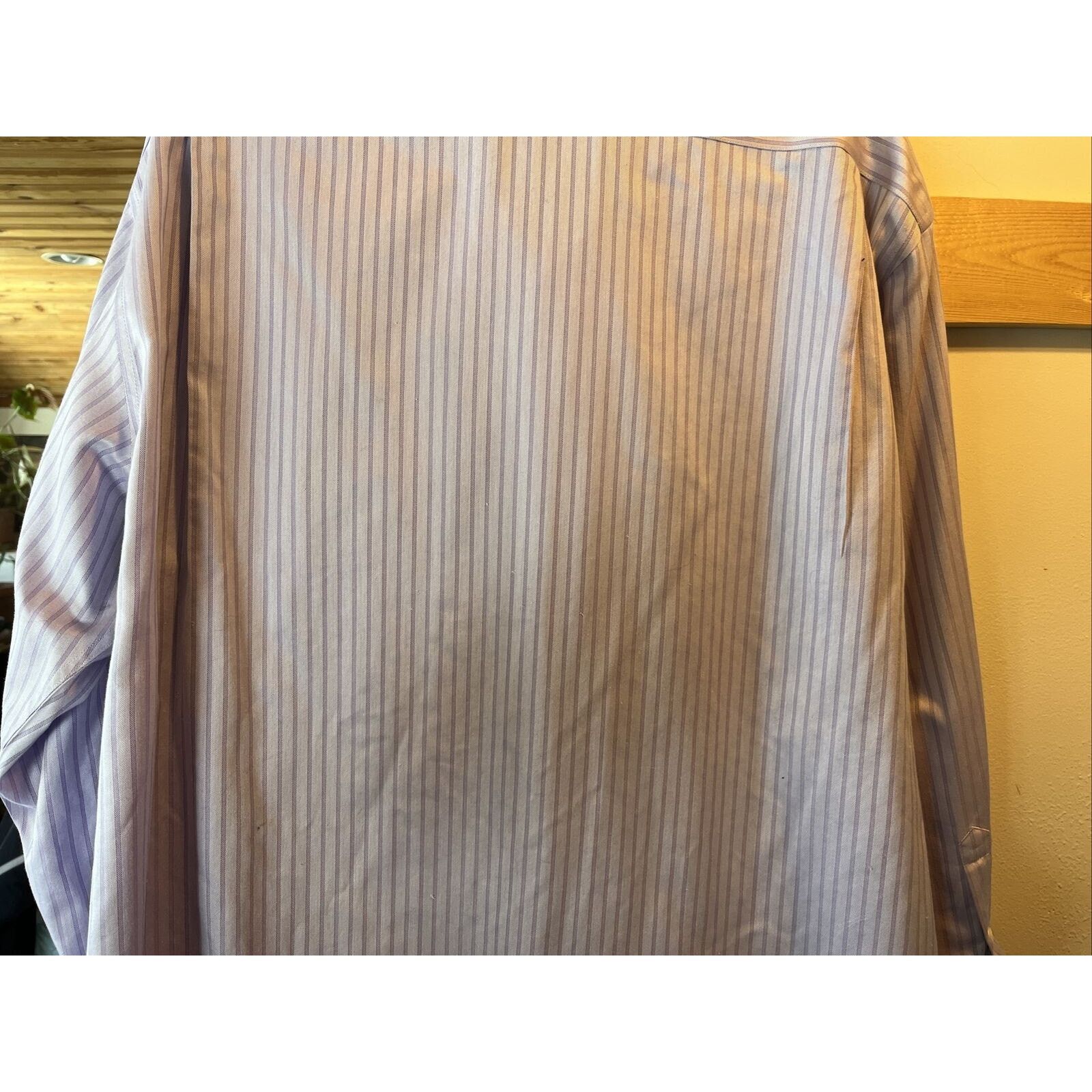 Hart Schaffner Marx Hart Schaffner Marx Men’s 17.5 34 Purple stripe cotton shirt Size US XXL / EU 58 / 5 - 13 Thumbnail