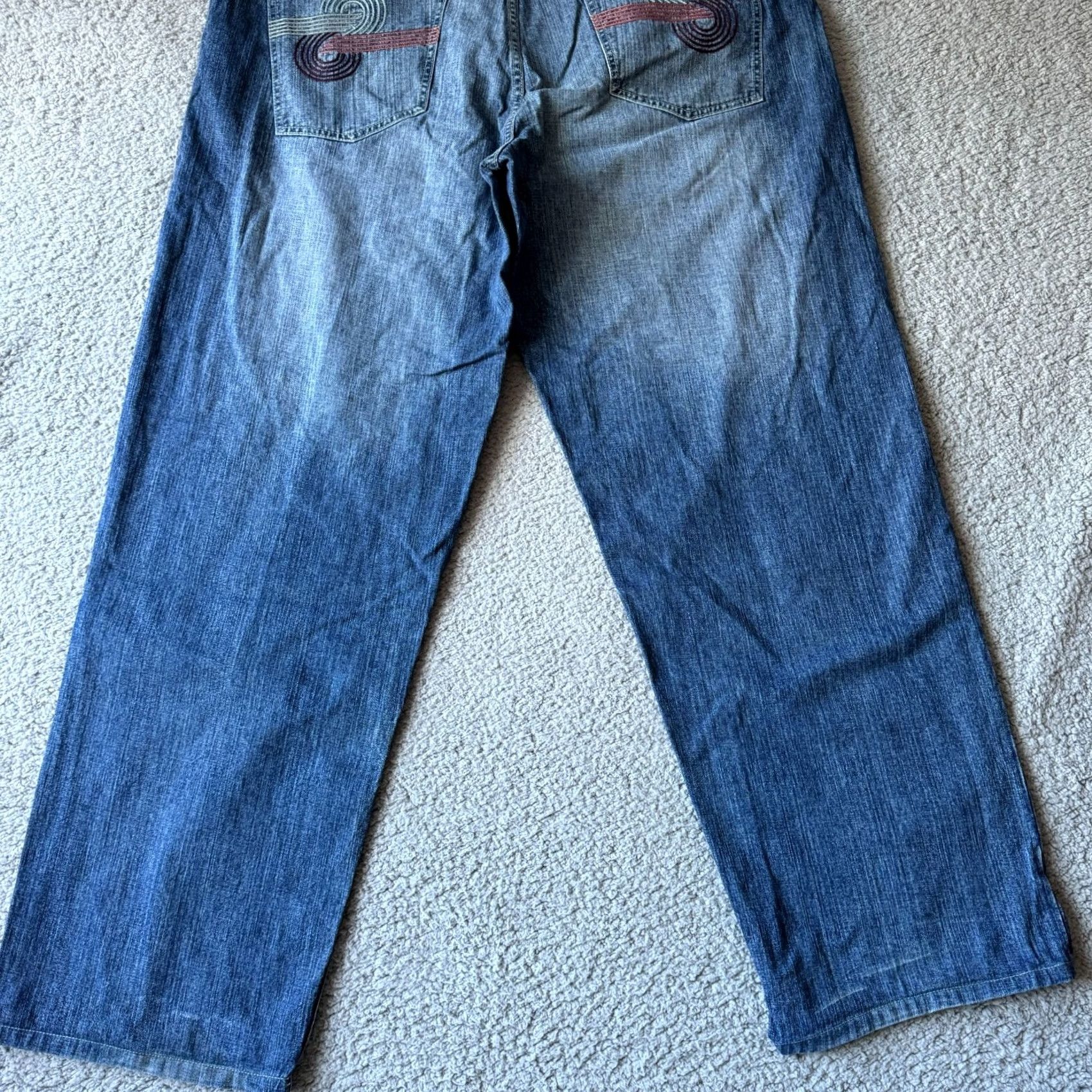Sean John VINTAGE Sean John Jeans Mens 42 T Tall Blue Denim Straight Loose Hip Hop Grunge Special: 90s Theme Size US 42 / EU 58 - 7 Thumbnail
