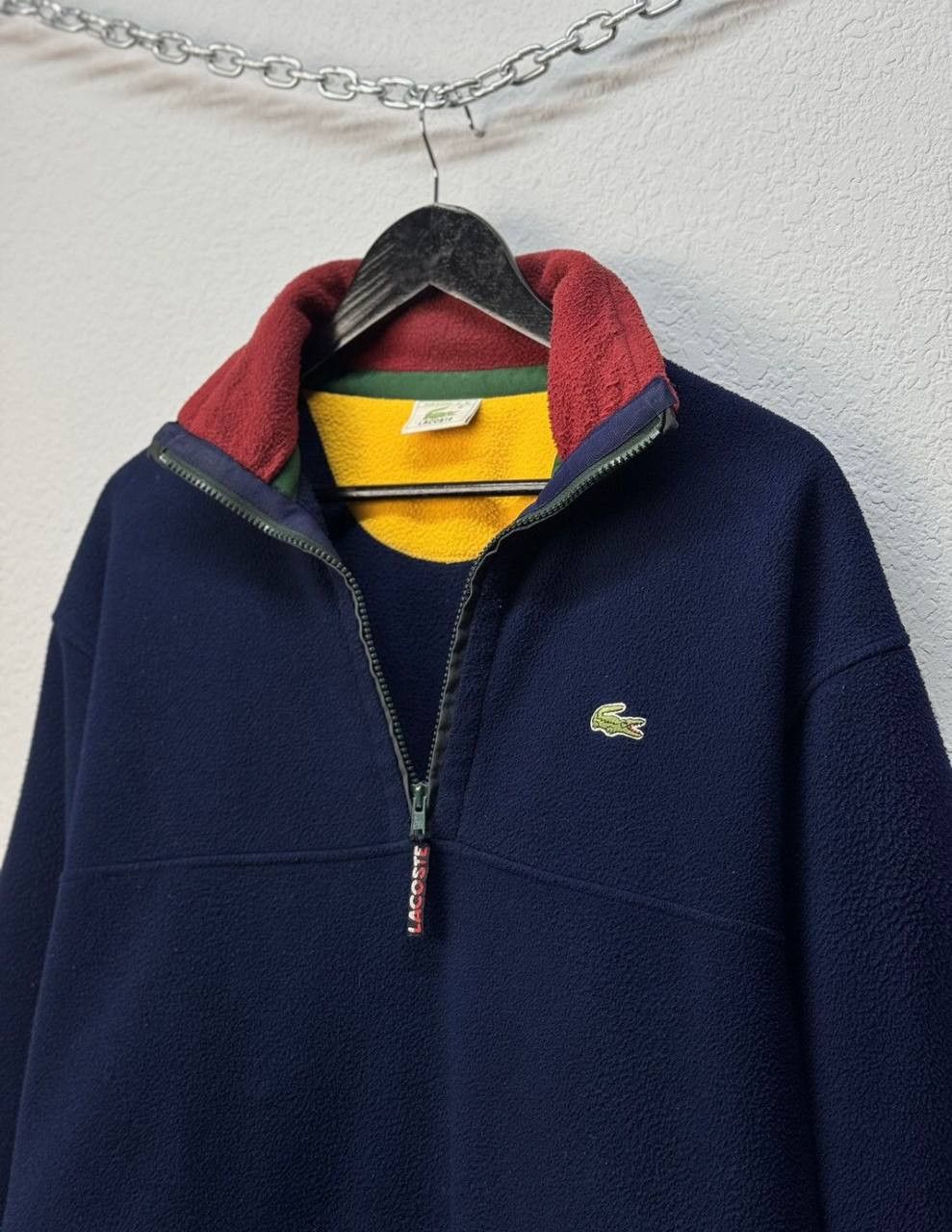 Lacoste × Vintage Lacoste Fleece 1/3 Zip Sweater Vintage Size US M / EU 48-50 / 2 - 9 Thumbnail