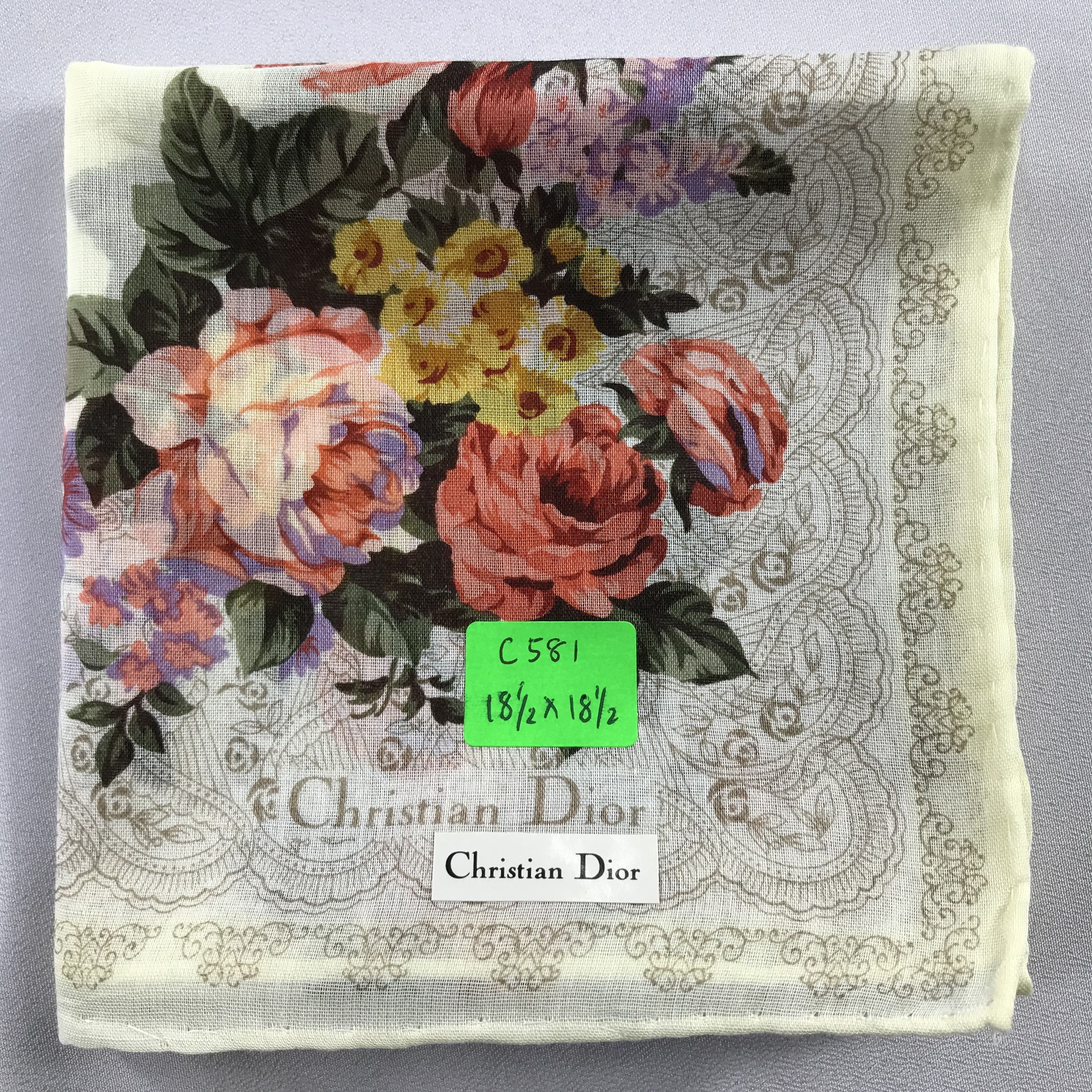Christian Dior Monsieur Christian Dior Handkerchief / Bandana / Neckerchief C581 Size ONE SIZE - 7 Thumbnail