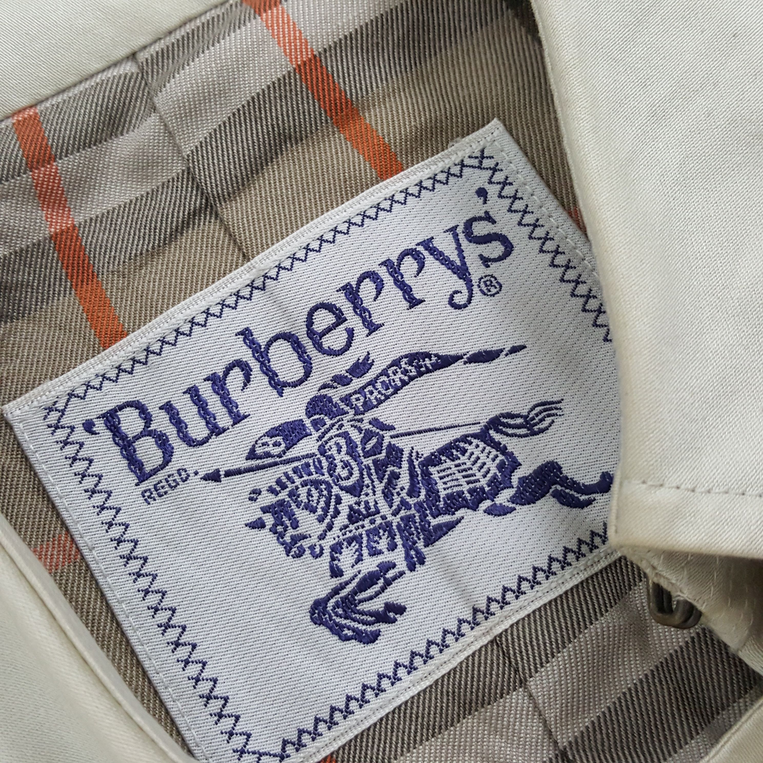 Burberry × Vintage Burberry's Luxury Brand Trench Coat Jacket Size US S / EU 44-46 / 1 - 8 Thumbnail