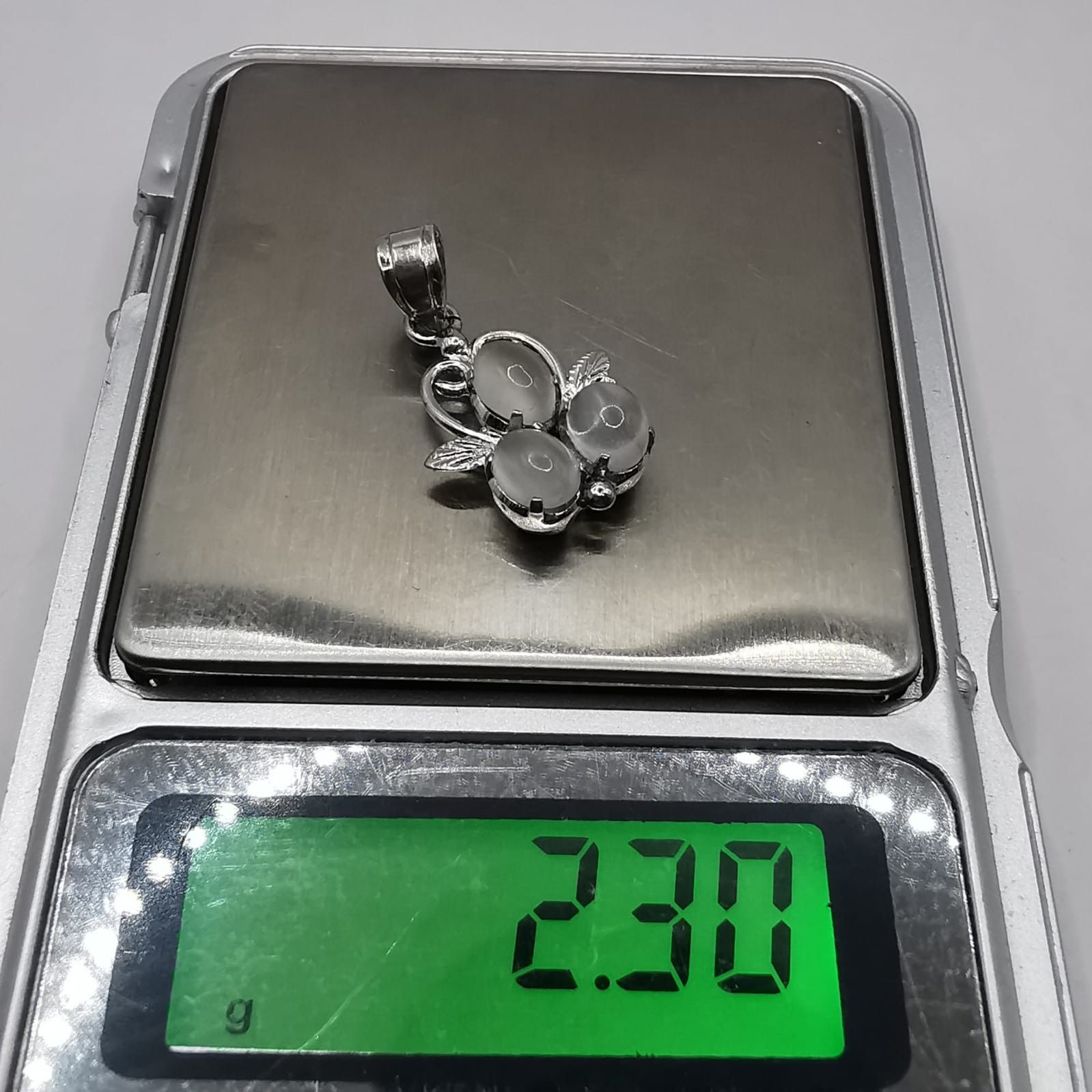 Sterling Silver Vintage Pendant "Moonstone" 925 Sterling Silver 2,30g Size ONE SIZE - 5 Thumbnail