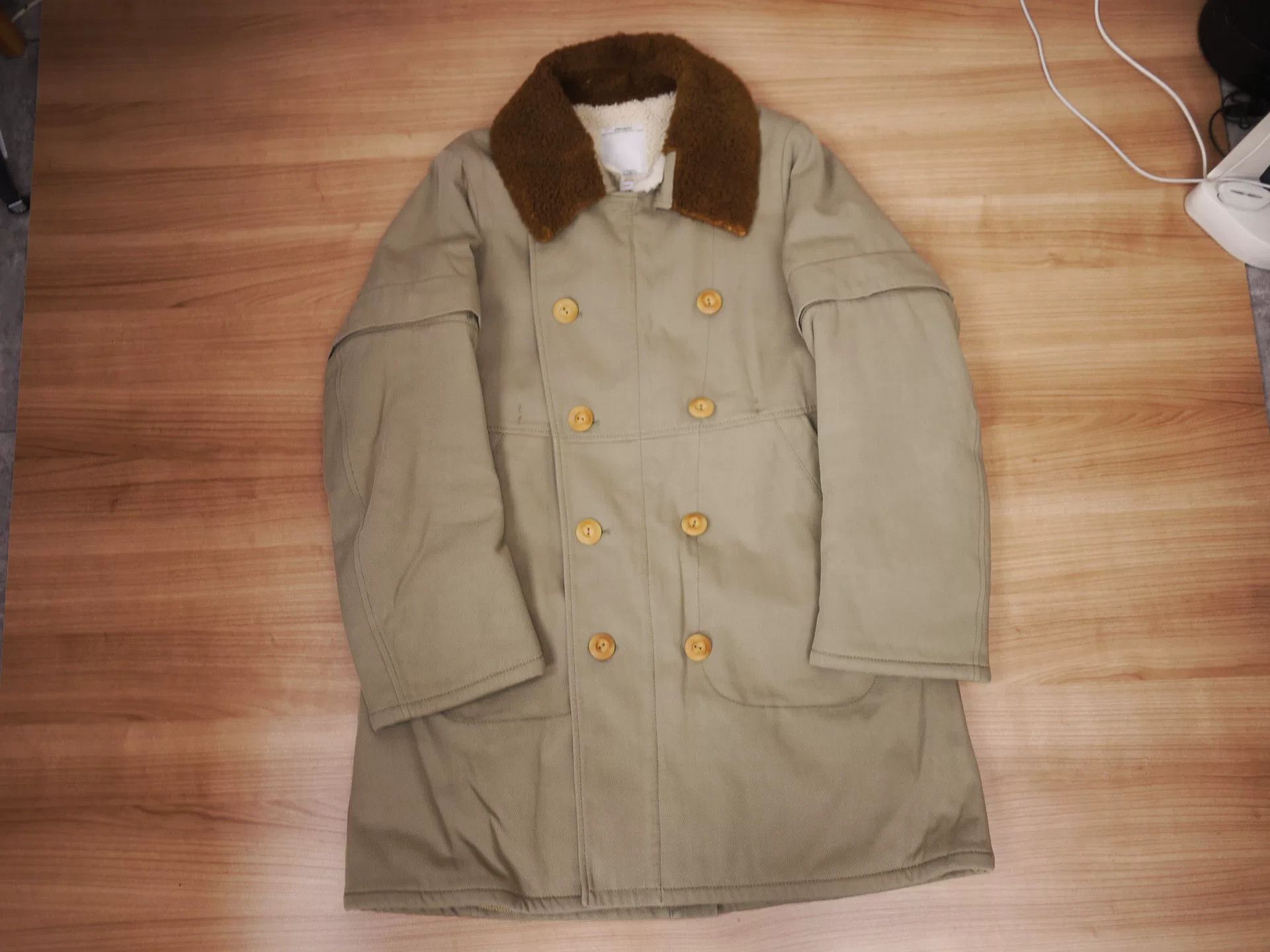 Visvim visvim howland sheepskin jacket in khaki Size US S / EU 44-46 / 1 - 1 Thumbnail