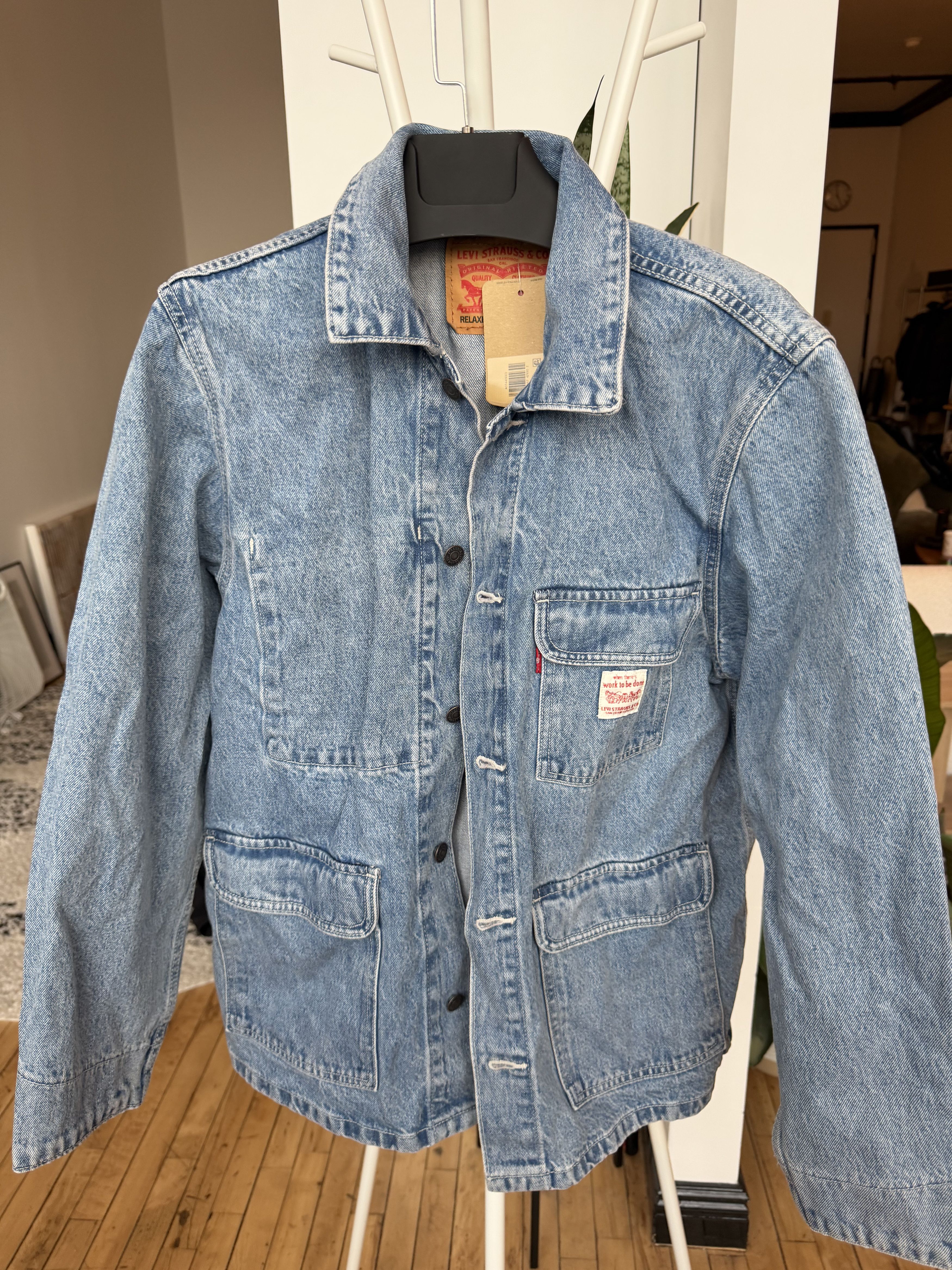 Levi's Levis Denim Chore Jacket Size US S / EU 44-46 / 1 - 1 Thumbnail