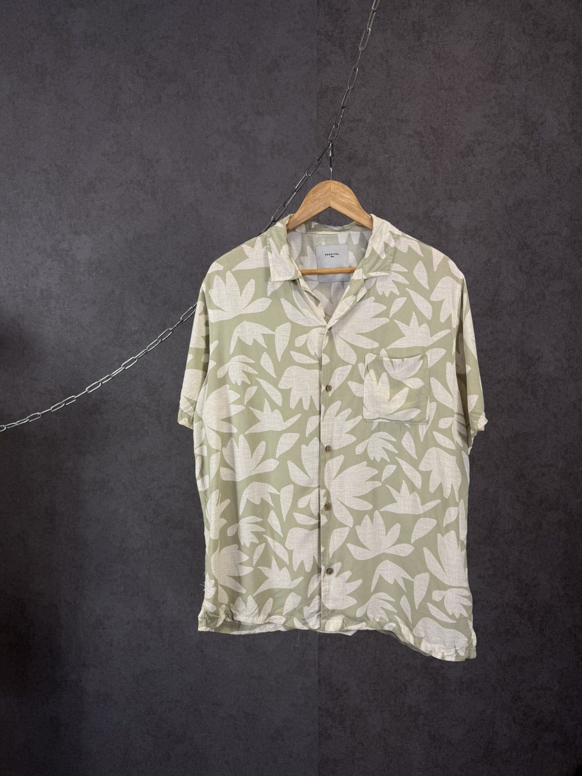 Percival Percival designer luxury hawaiian shirt Size US L / EU 52-54 / 3 - 1 Thumbnail