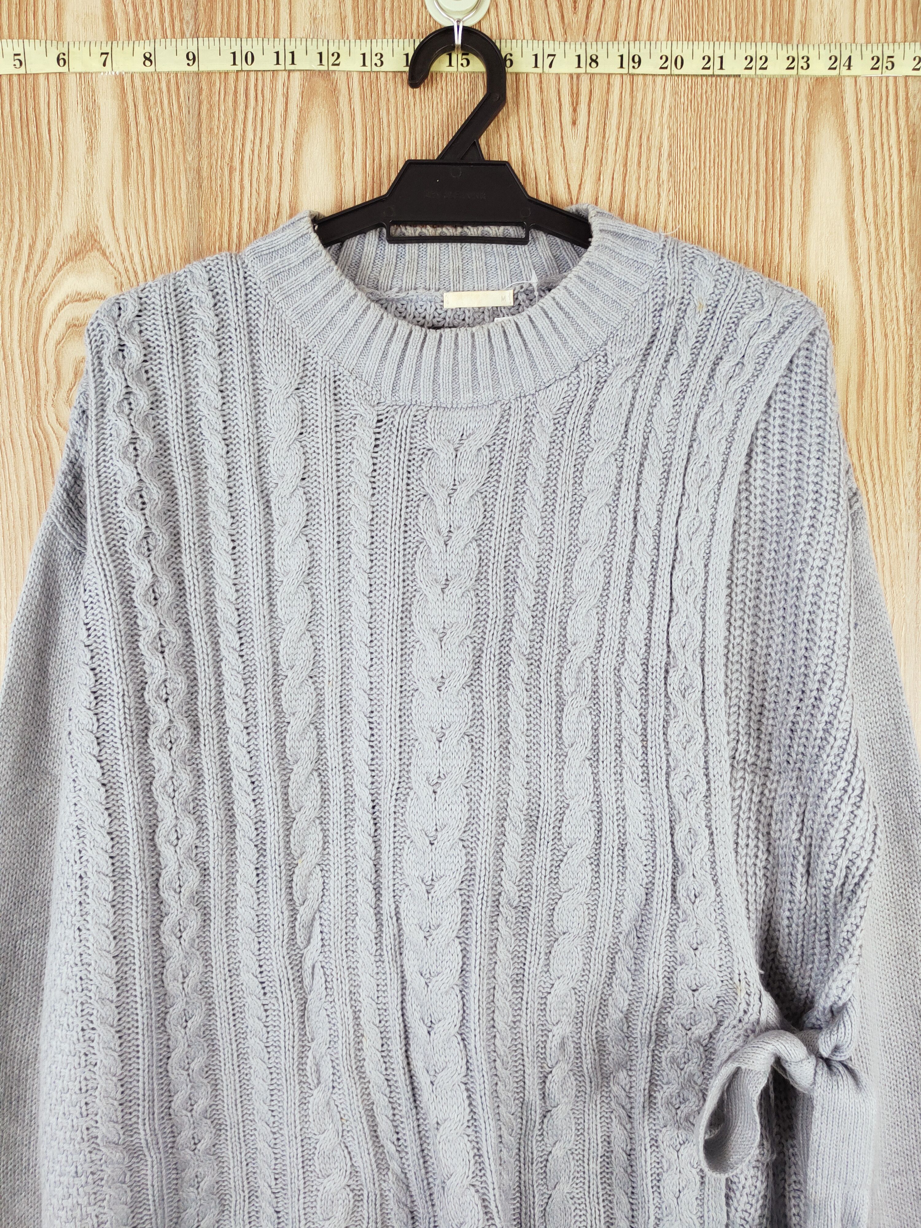 Aran Isles Knitwear × GU × Japanese Brand Gu Blue Knitwear Sweatshirts #W359 Size US M / EU 48-50 / 2 - 2 Thumbnail
