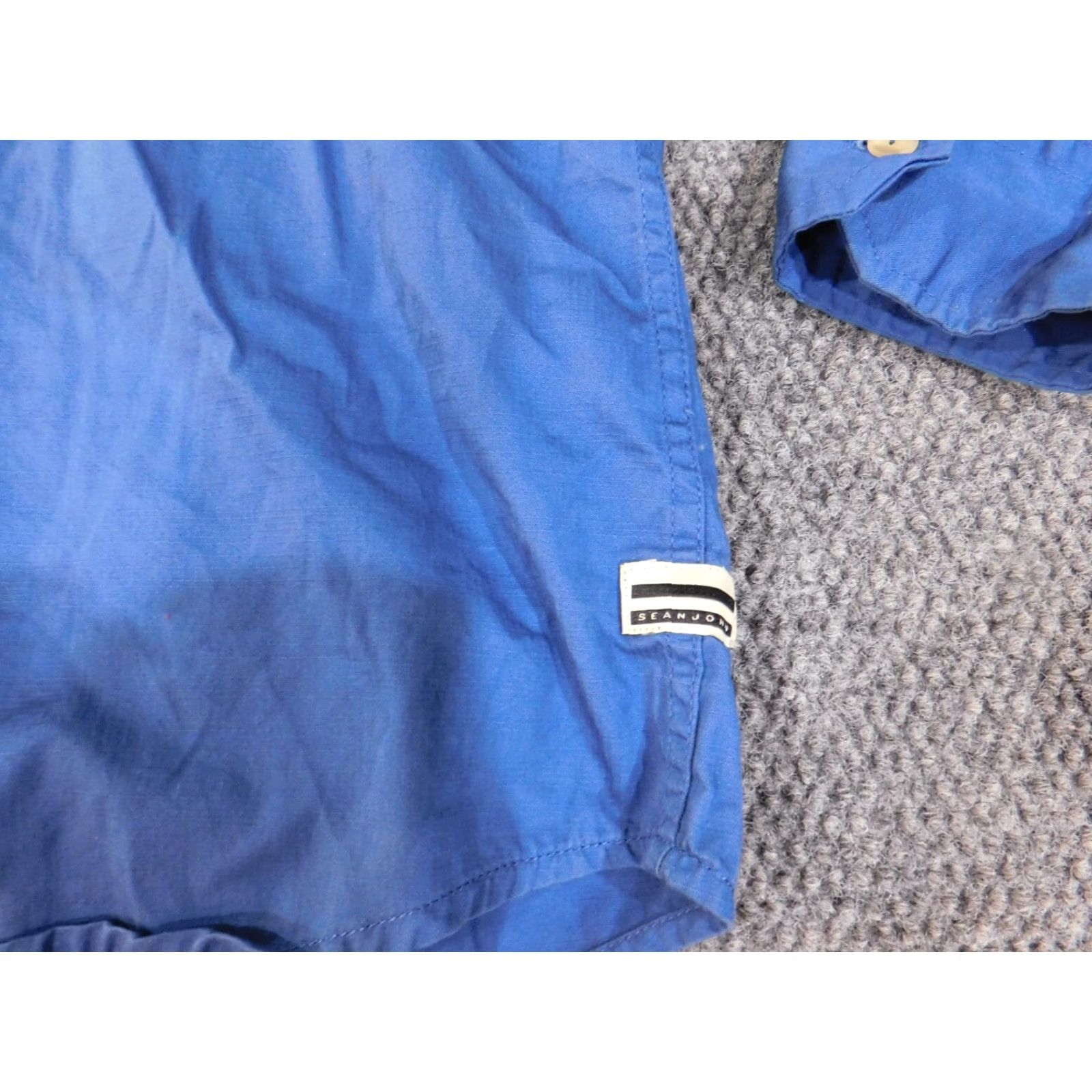 Sean John Sean John Shirt 2XL Blue Button-Up Mens Retro Vintage Casual Hip-Hop Size US XXL / EU 58 / 5 - 4 Thumbnail