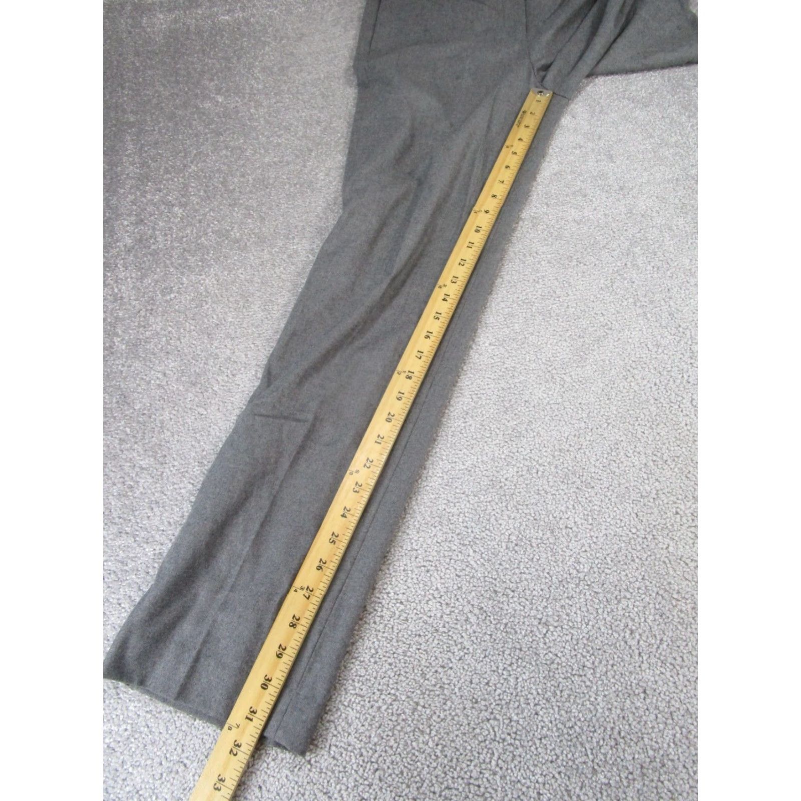 Theory Theory Dress Pants Womens 4 Harmina Pure Flannel Gray Wool Blend Stains Size 27" / US 4 / IT 40 - 6 Thumbnail