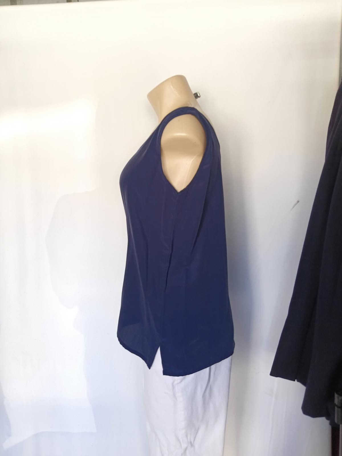 Designer Varina L Women's Navy Sleeveless Top Size M / US 6-8 / IT 42-44 - 4 Thumbnail