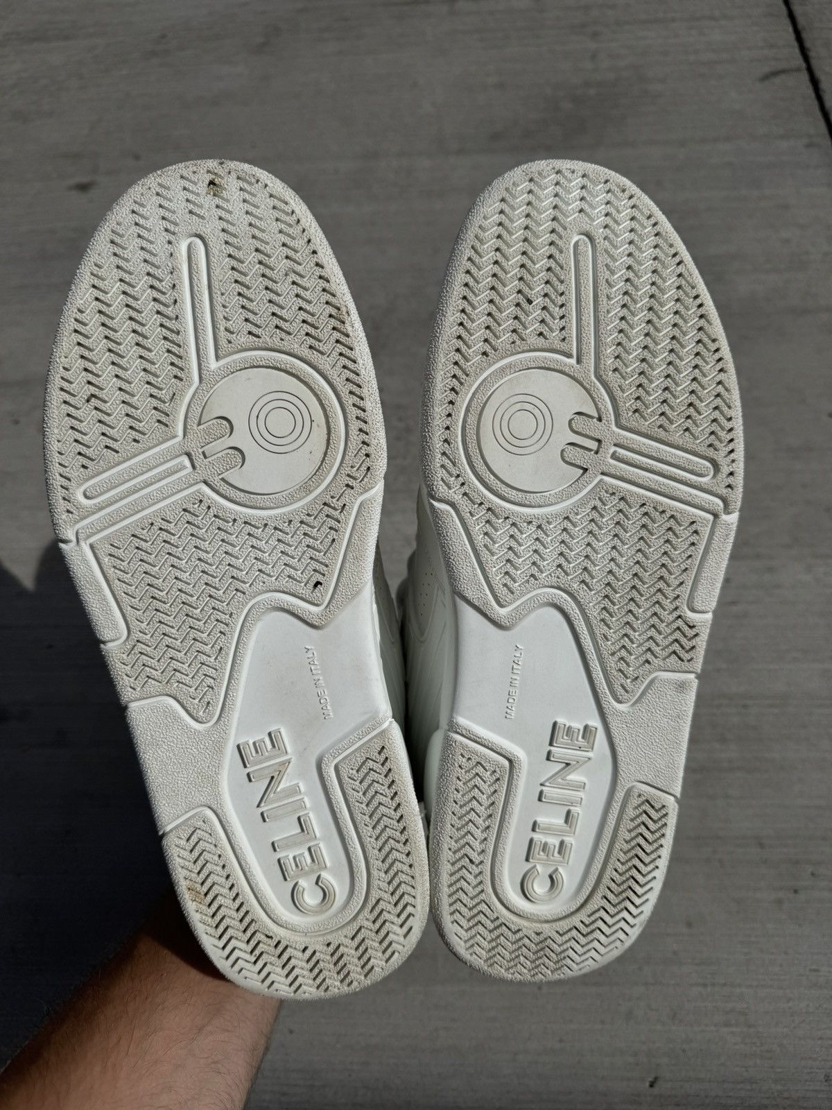 Celine CELINE CT-06 OPTIC WHITE LEATHER SNEAKERS 42 EU / 9 US Size US 9 / EU 42 - 5 Thumbnail