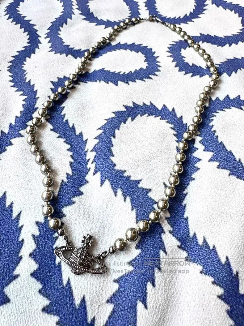 Vivienne Westwood Vivienne Westwood Gray pearl necklace Size ONE SIZE - 1 Thumbnail
