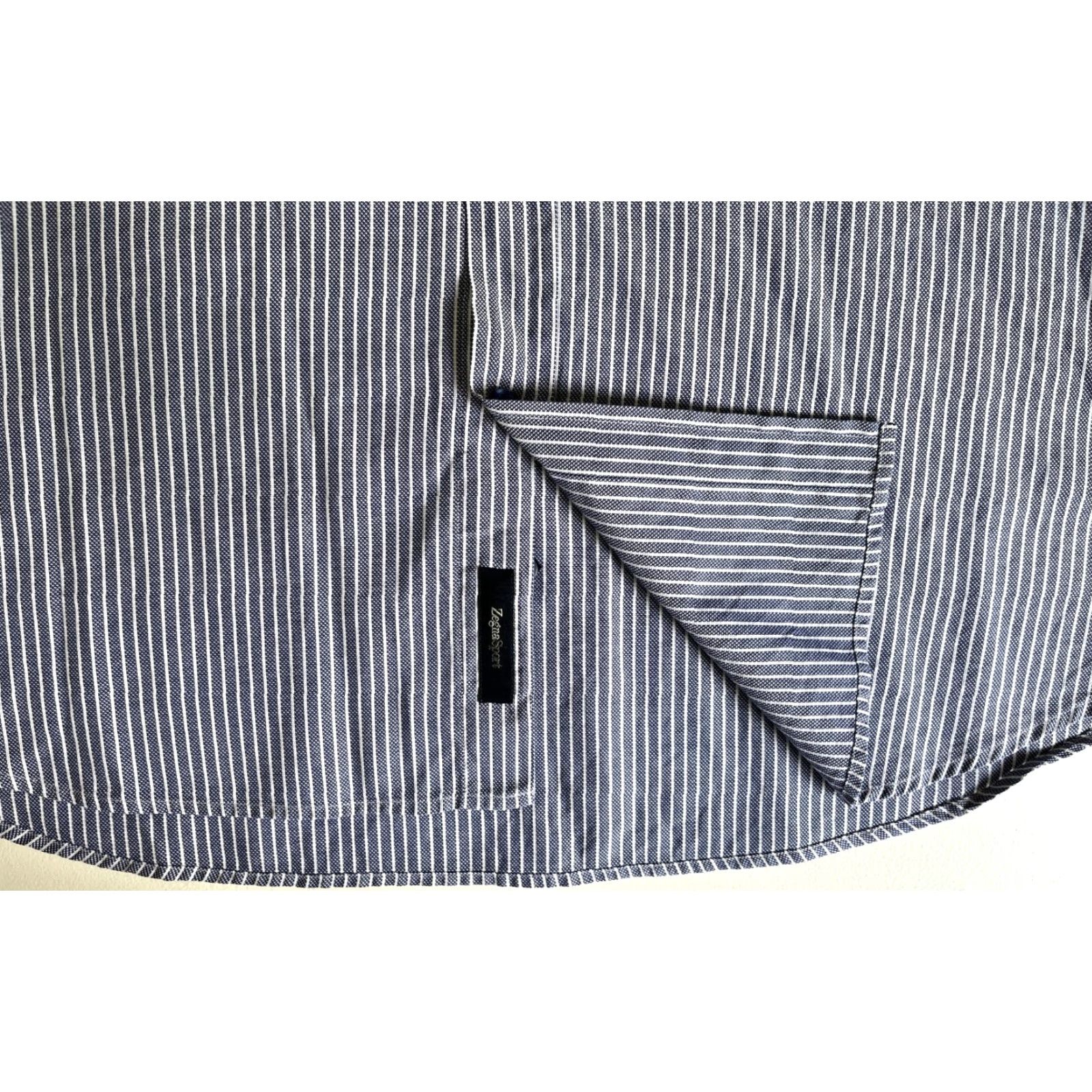 Vintage Zegna Sport Men's Button-Up Casual Shirt Stripes Sz XL Size US XL / EU 56 / 4 - 7 Thumbnail