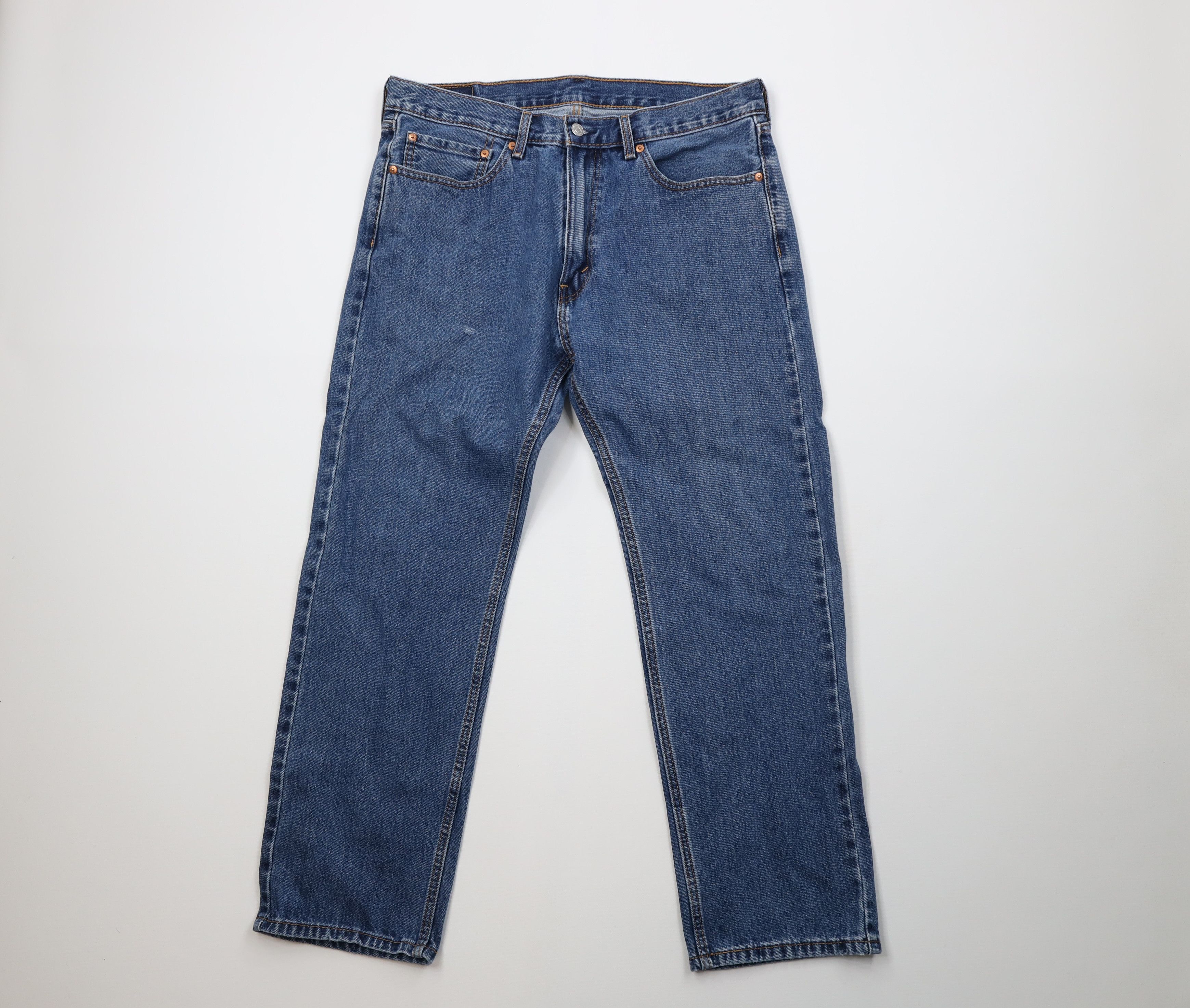 Levi's Vintage Y2K Levis 505 Fit Straight Leg Denim Jeans Blue Size US 36 / EU 52 - 1 Thumbnail