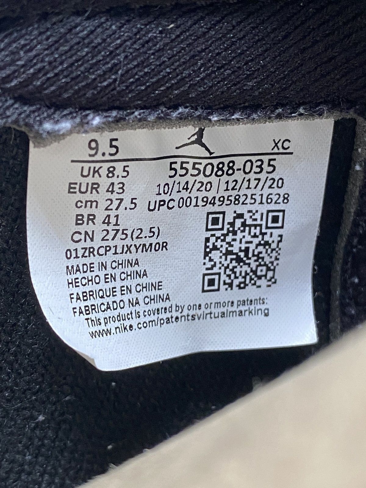 Jordan Brand × Nike Air Jordan 1 Retro High OG Shadow 2.0 Size US 9.5 / EU 42-43 - 6 Thumbnail