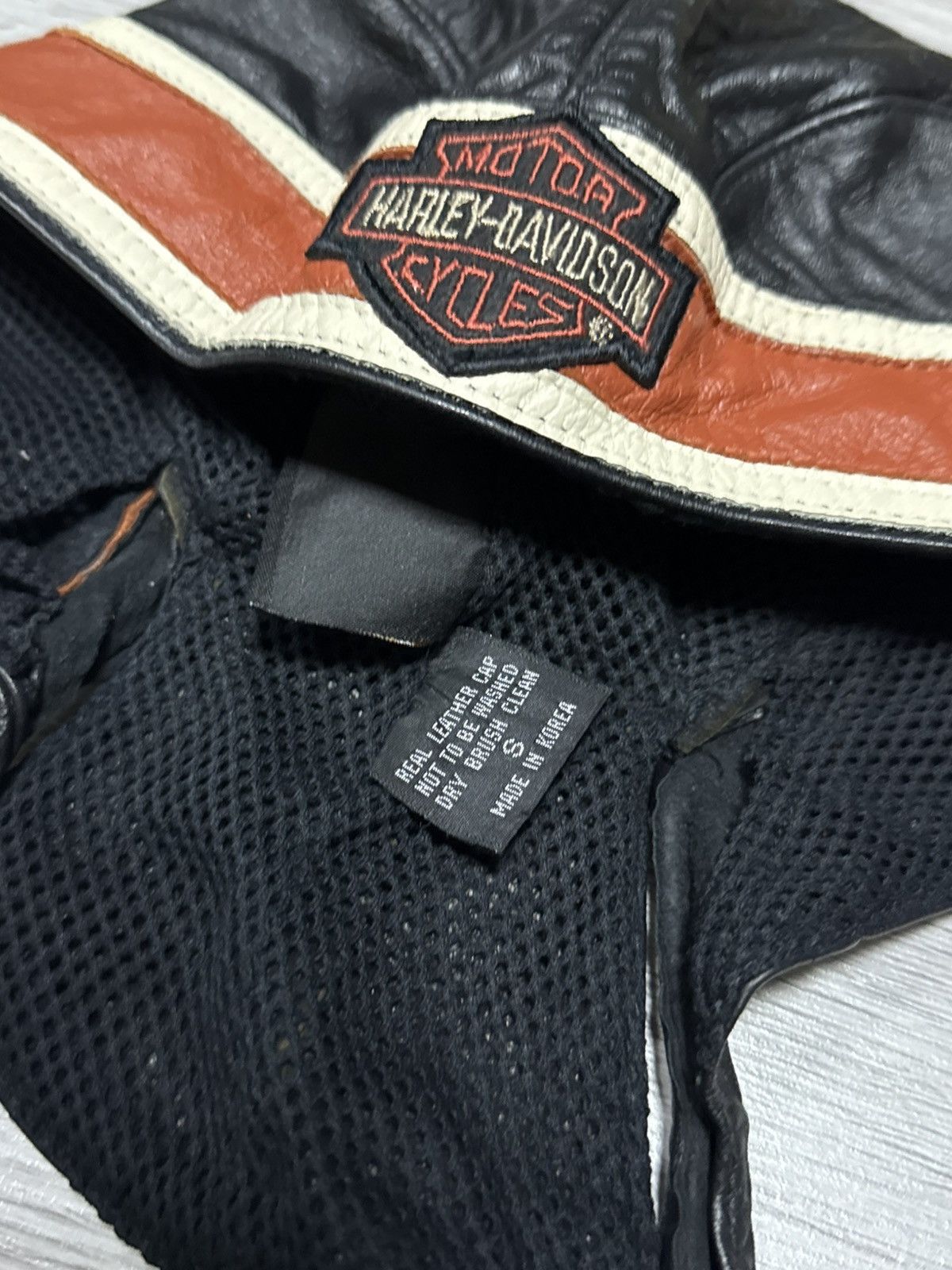 Harley Davidson Harley Davidson leather durag hat biker moto Size ONE SIZE - 4 Thumbnail