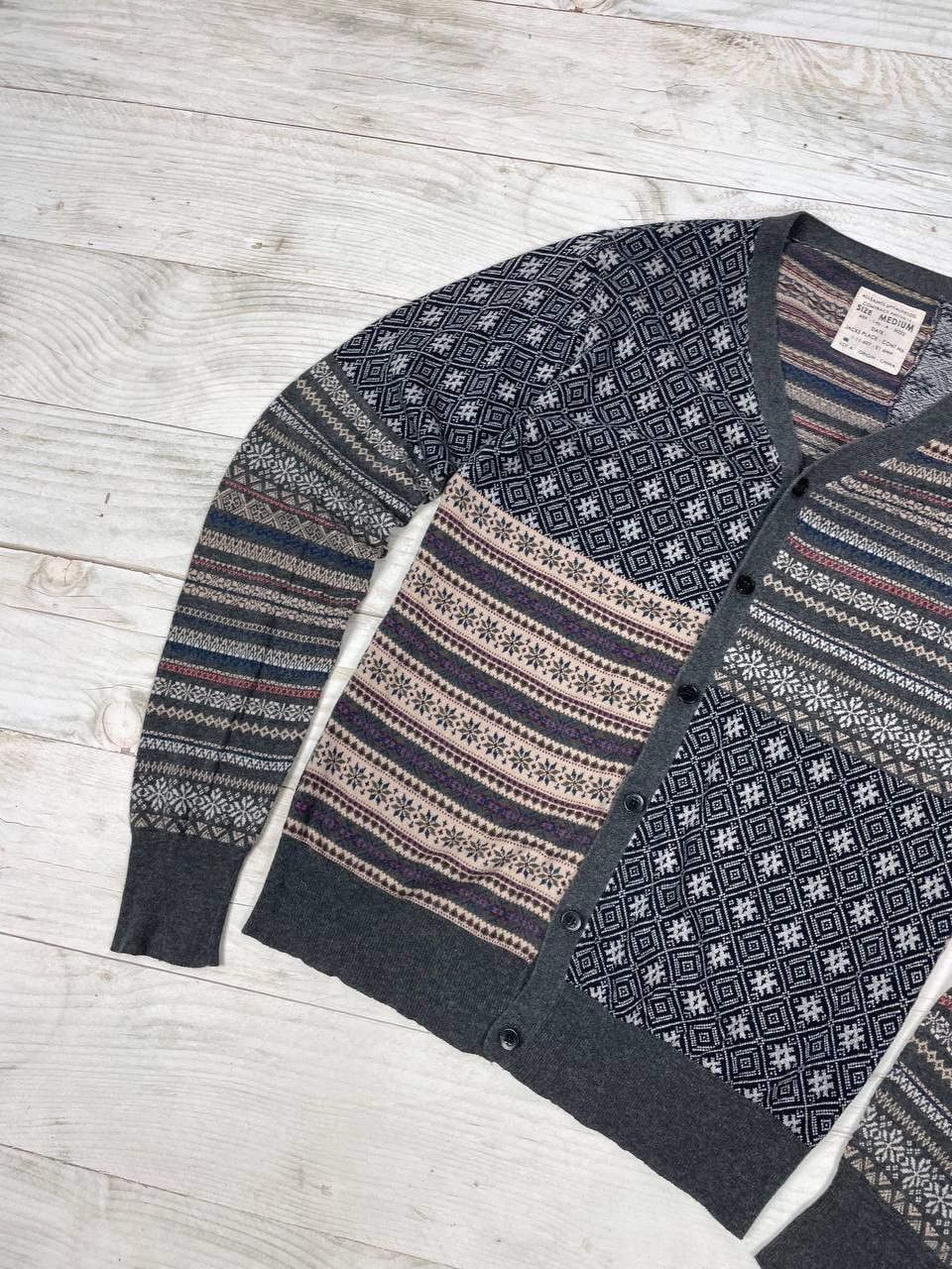 Allsaints Allsaints Patchwork Oslo Cardigan Sweater Size US M / EU 48-50 / 2 - 5 Thumbnail