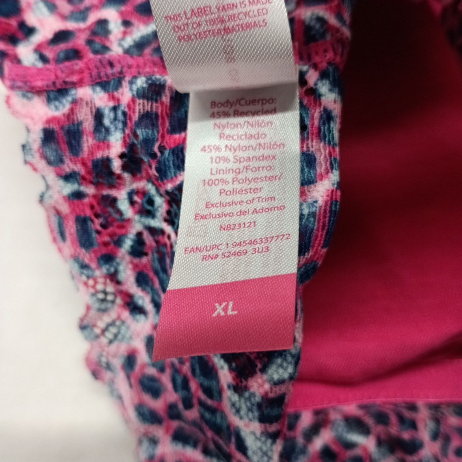 Other No Boundaries Women's Bralette Size XL Longline Pink Blue Size ONE SIZE - 5 Thumbnail