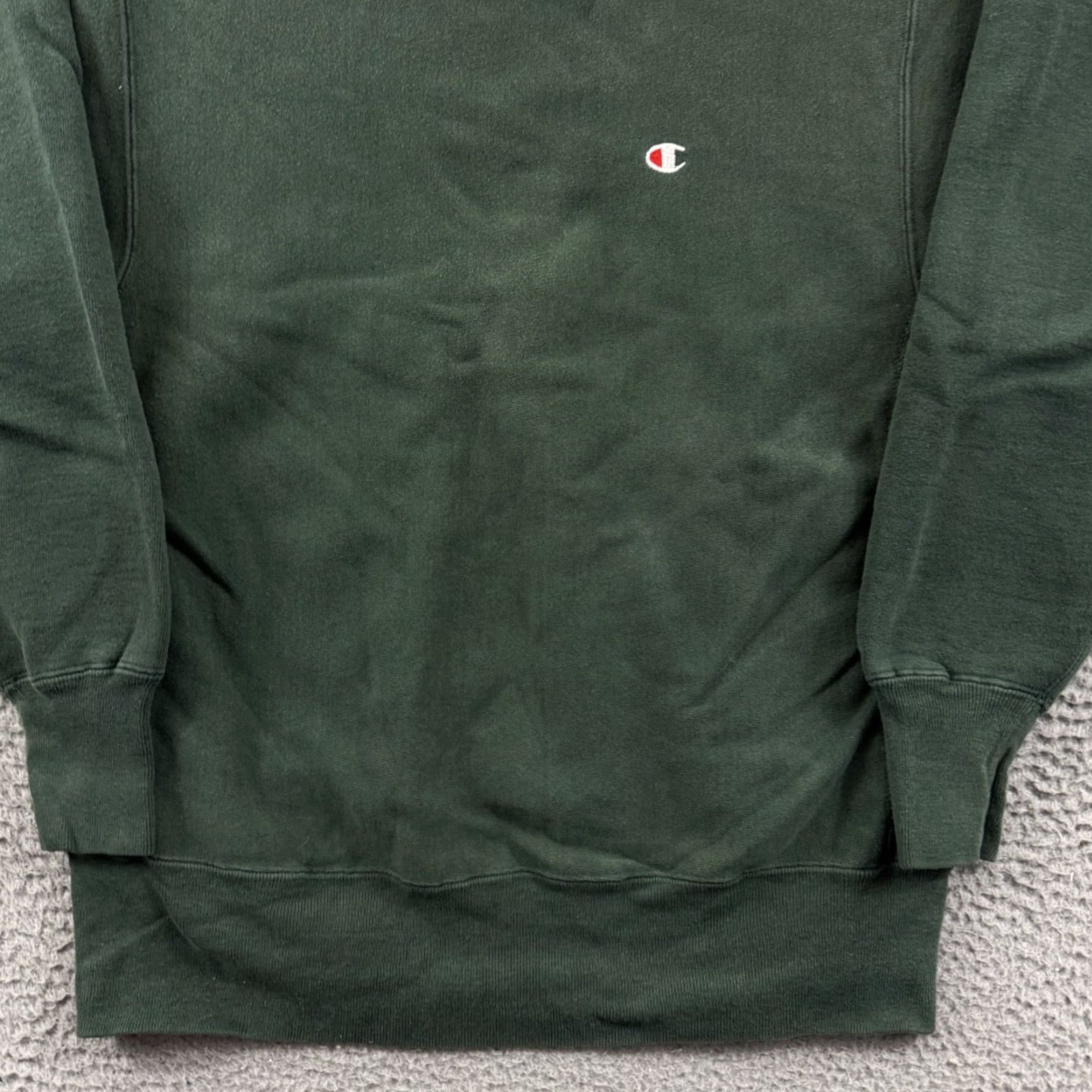 Champion VINTAGE Champion Reverse Weave Sweatshirt Mens Large Green Logo 90s Pullover Size US L / EU 52-54 / 3 - 2 Thumbnail