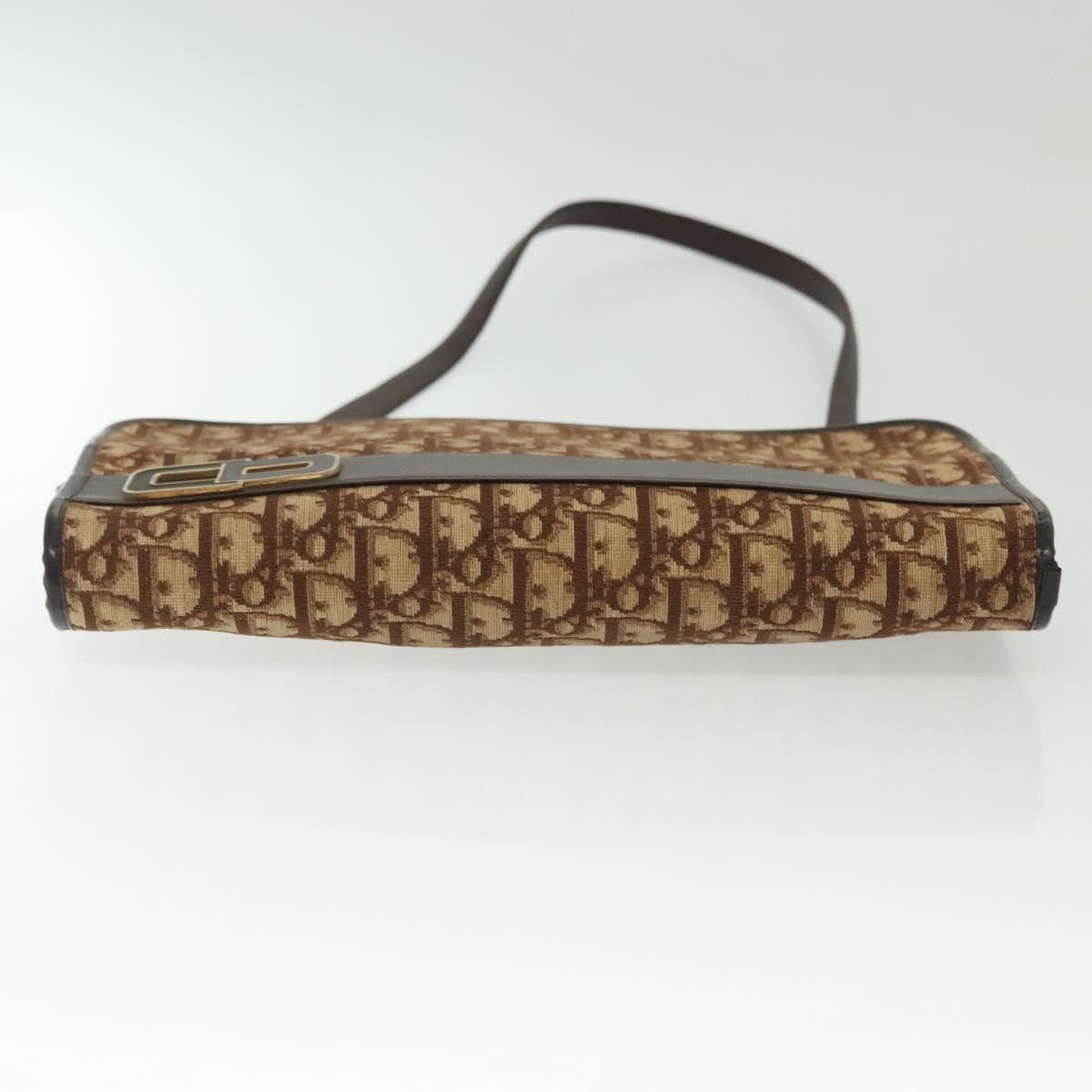 Dior DIOR Trotter Canvas Shoulder Bag Brown Gold Size ONE SIZE - 9 Thumbnail
