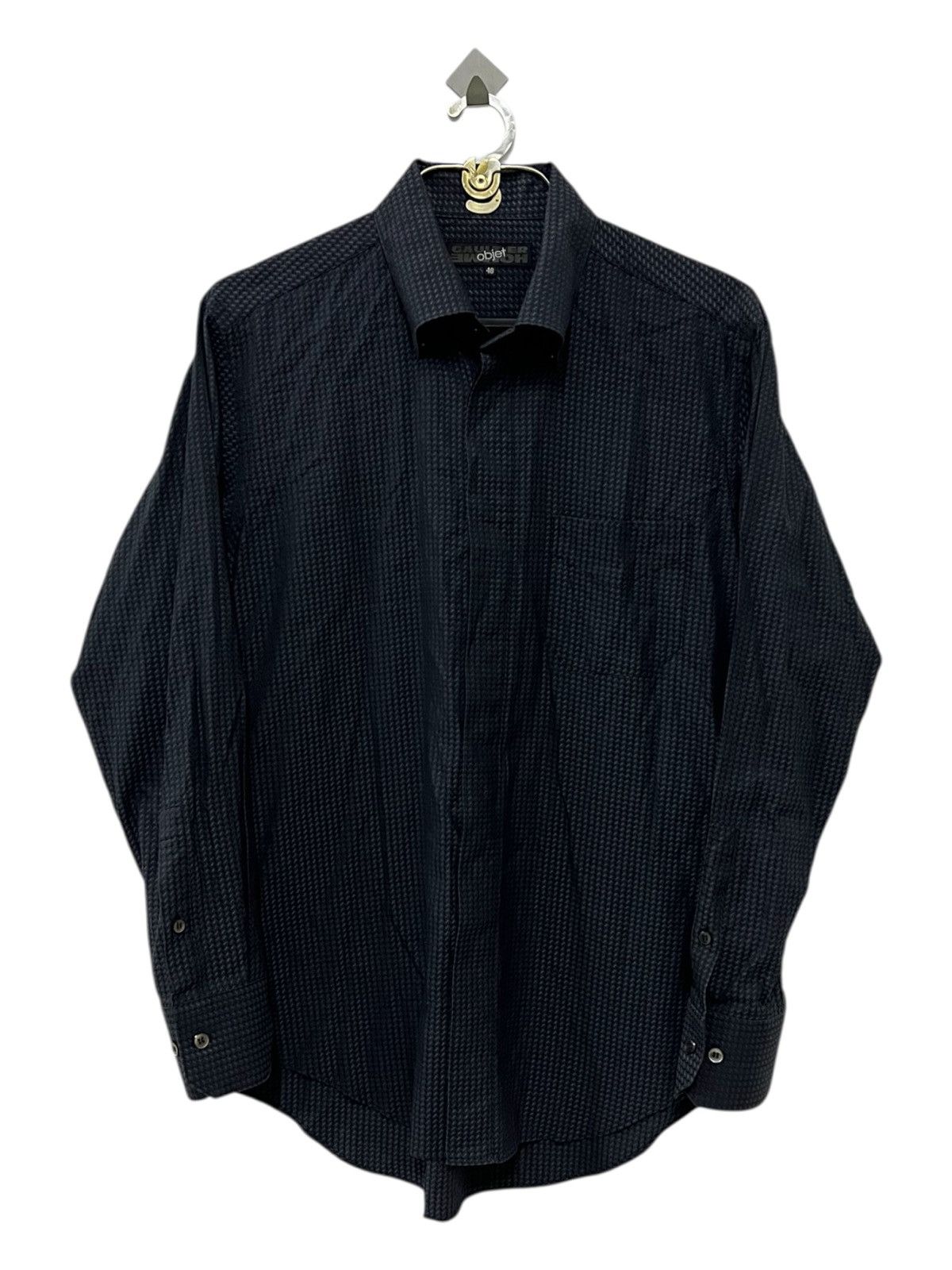 Jean Paul Gaultier 90s Jean Paul Gaultier Texture Fabric Gentleman Button Shirt Size US M / EU 48-50 / 2 - 1 Thumbnail