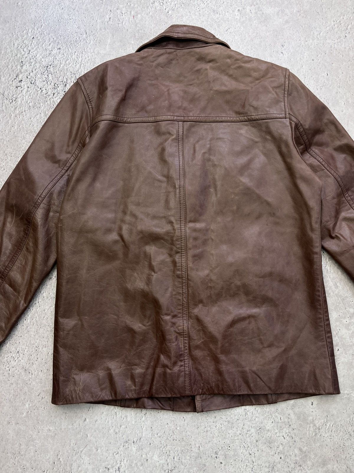 Other Cropped button up Real Leather blazer y2k Avantgarde Jacket Size US M / EU 48-50 / 2 - 9 Thumbnail