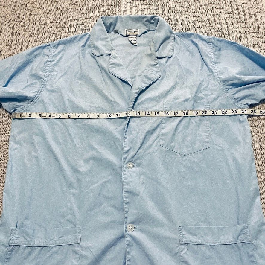 Dior Vintage Dior light blue button down pajama top Size ONE SIZE - 5 Thumbnail