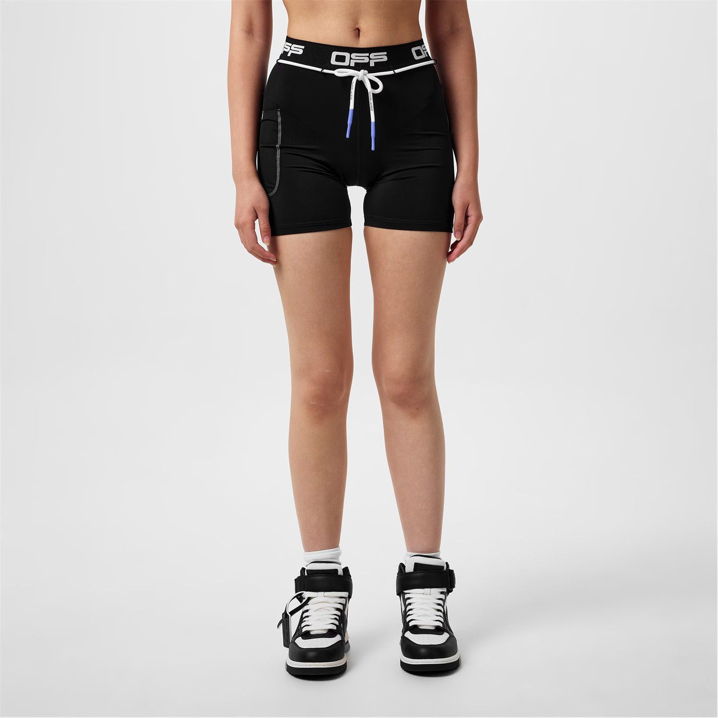 Off-White o1g2r1mq0125 Active Logo Short in Black Size 25" / US 0 / IT 36 - 3 Thumbnail