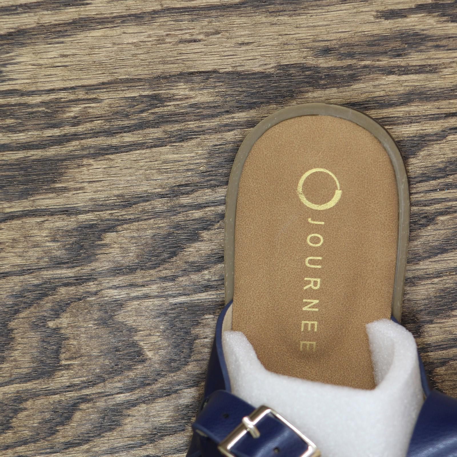 Other Nwt Journee Collection Strap Sandals Lavine Navy Blue 9w Size US 9 / IT 39 - 7 Thumbnail