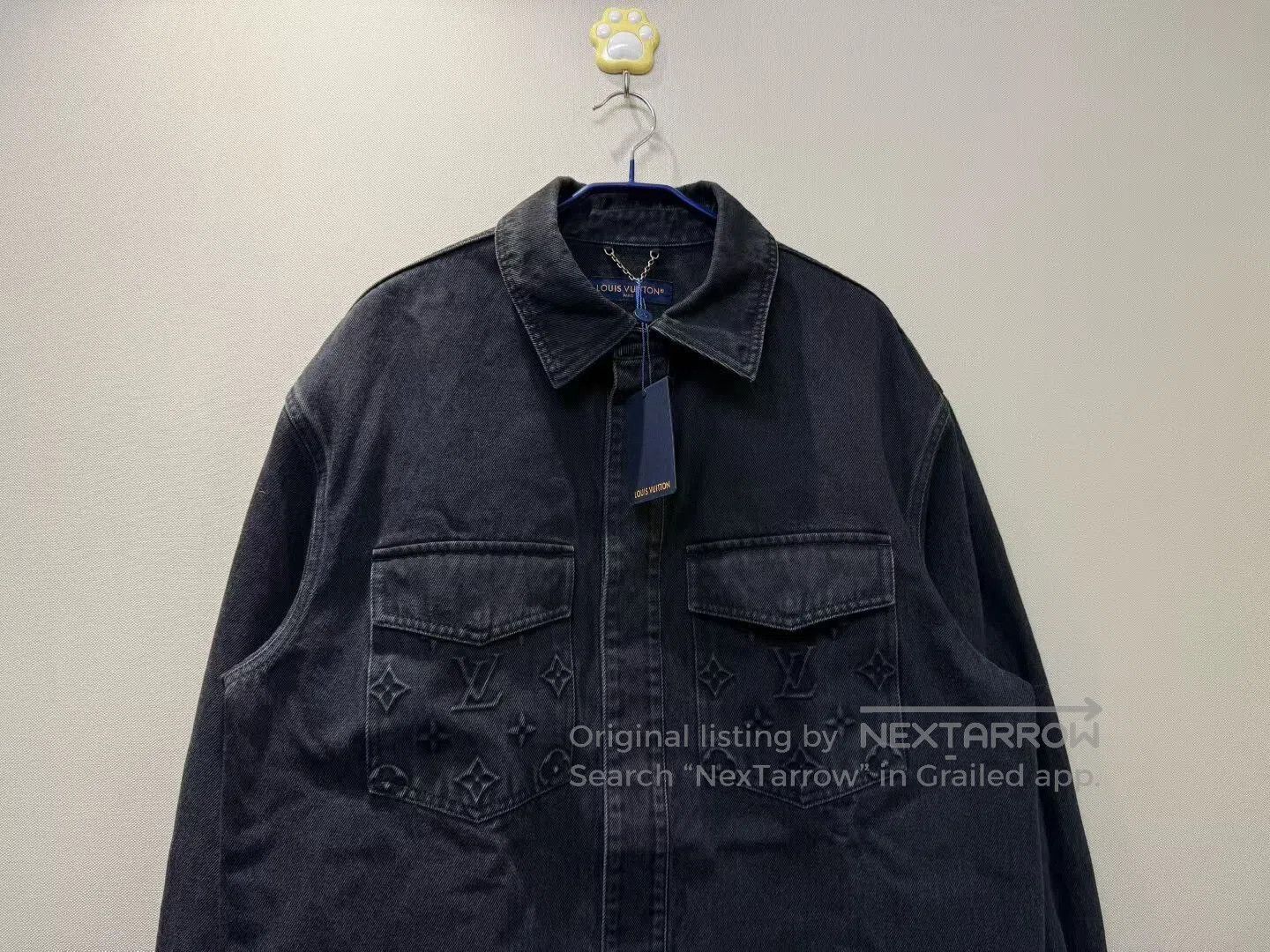 Louis Vuitton Louis Vuitton LV Embossed Logo Denim Jacket. Size US XL / EU 56 / 4 - 2 Thumbnail