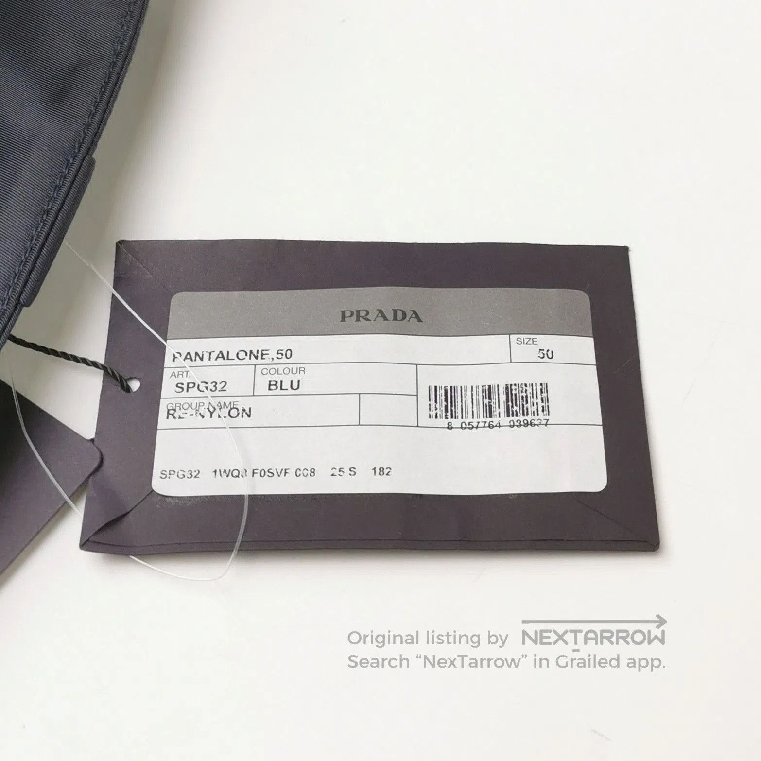 Prada Prada L Size Solid Cotton Logo Pants. Size US 40 / EU 56 - 1 Thumbnail