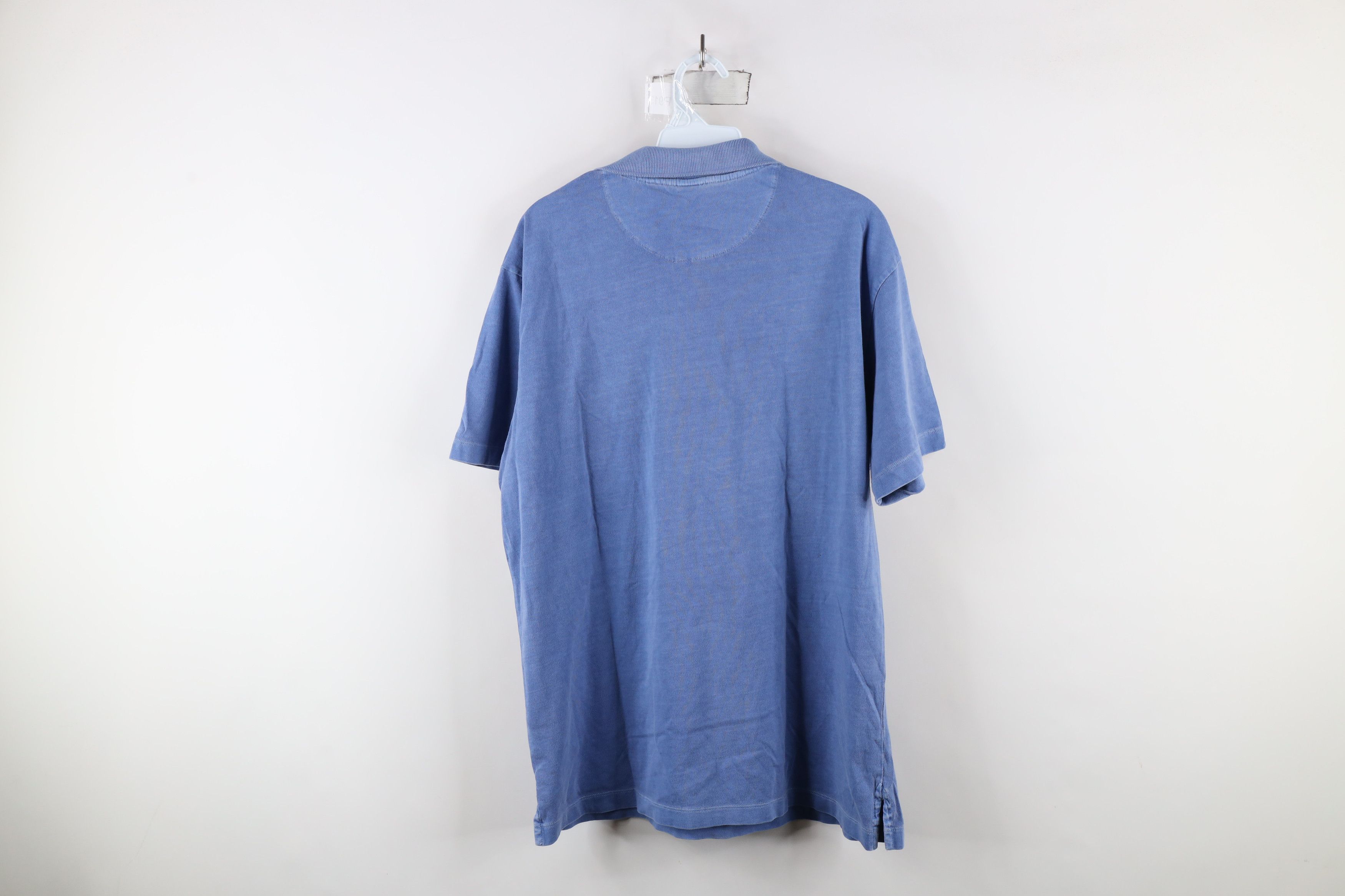 Gap × Vintage Vintage 90s Gap Stonewash Collared Polo Shirt Blue Cotton Size US L / EU 52-54 / 3 - 9 Thumbnail