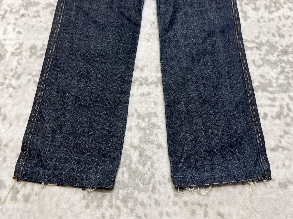Karakuri Tamashii Juvenile Delinquent Wagara Kimono Panel Straight Denim Jeans Size US 30 / EU 46 - 7 Thumbnail
