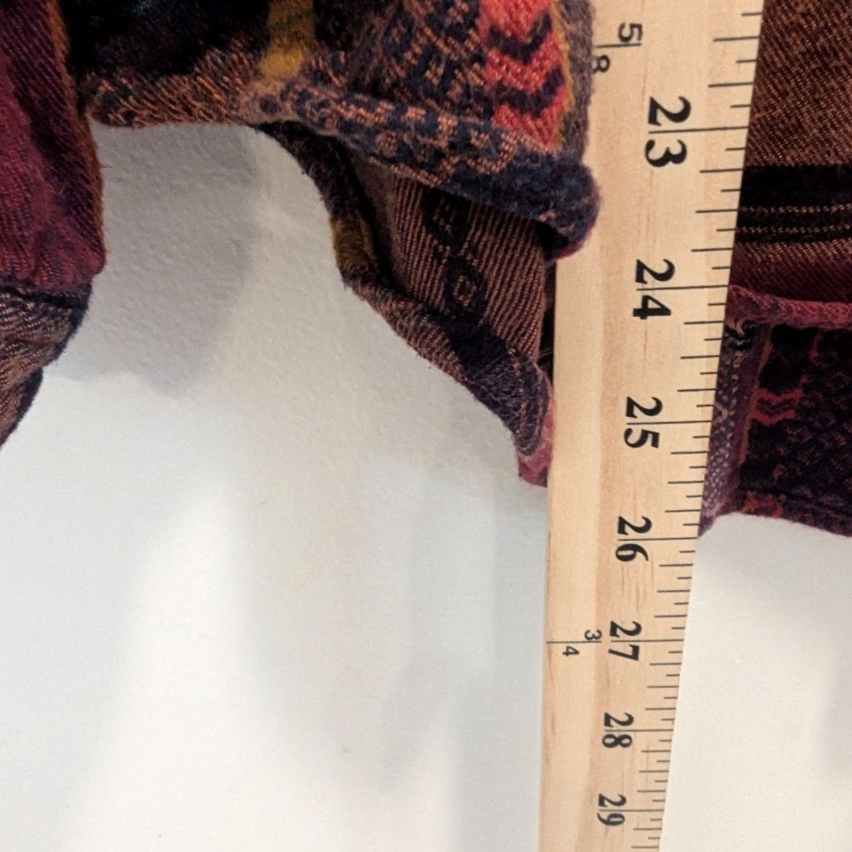 Vintage Mudd Women XXL Southwestern Plaid Lace Up Flannel Shirt Long Sleeve Y2K Size XXL / US 16-18 / IT 52-54 - 7 Thumbnail