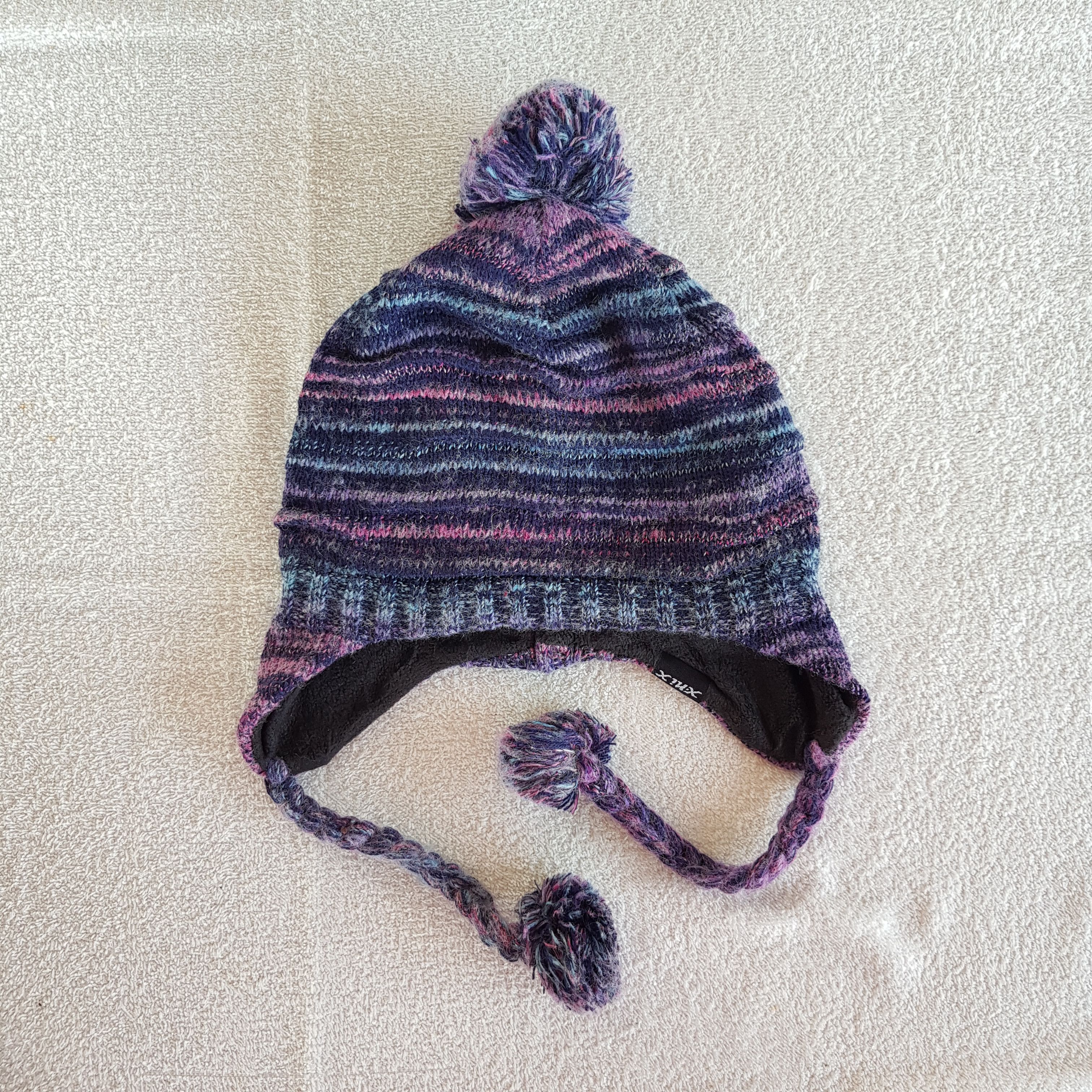 Japanese Brand Vintage Earflap Pom Pom Beanie Knitted Snow Caps Winter Hats Size ONE SIZE - 6 Thumbnail
