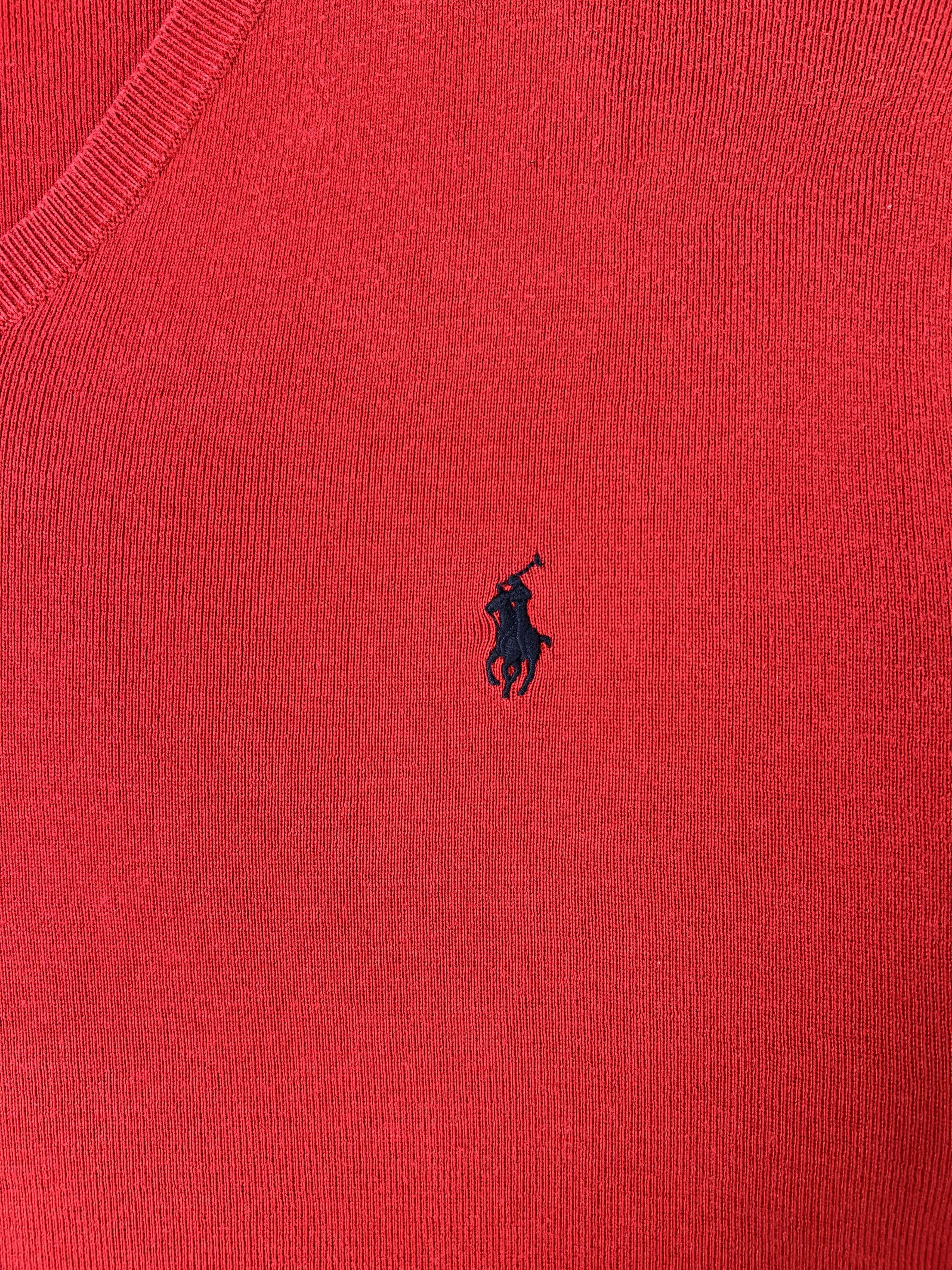 Polo Ralph Lauren Ralph Lauren Sweater Cotton Knit Red XL Size US XL / EU 56 / 4 - 4 Thumbnail