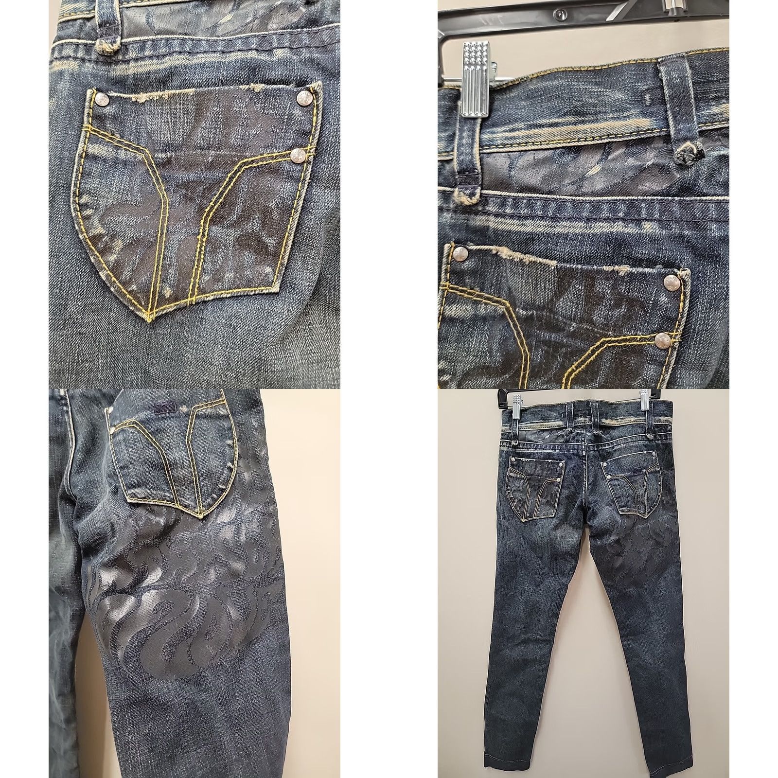 Miss Sixty VINTAGE Miss Sixty Jeans Women 28 Blue 31x34 NWT Y2K Graphics Straight/Skinnny Leg Size 28" / US 6 / IT 42 - 8 Thumbnail