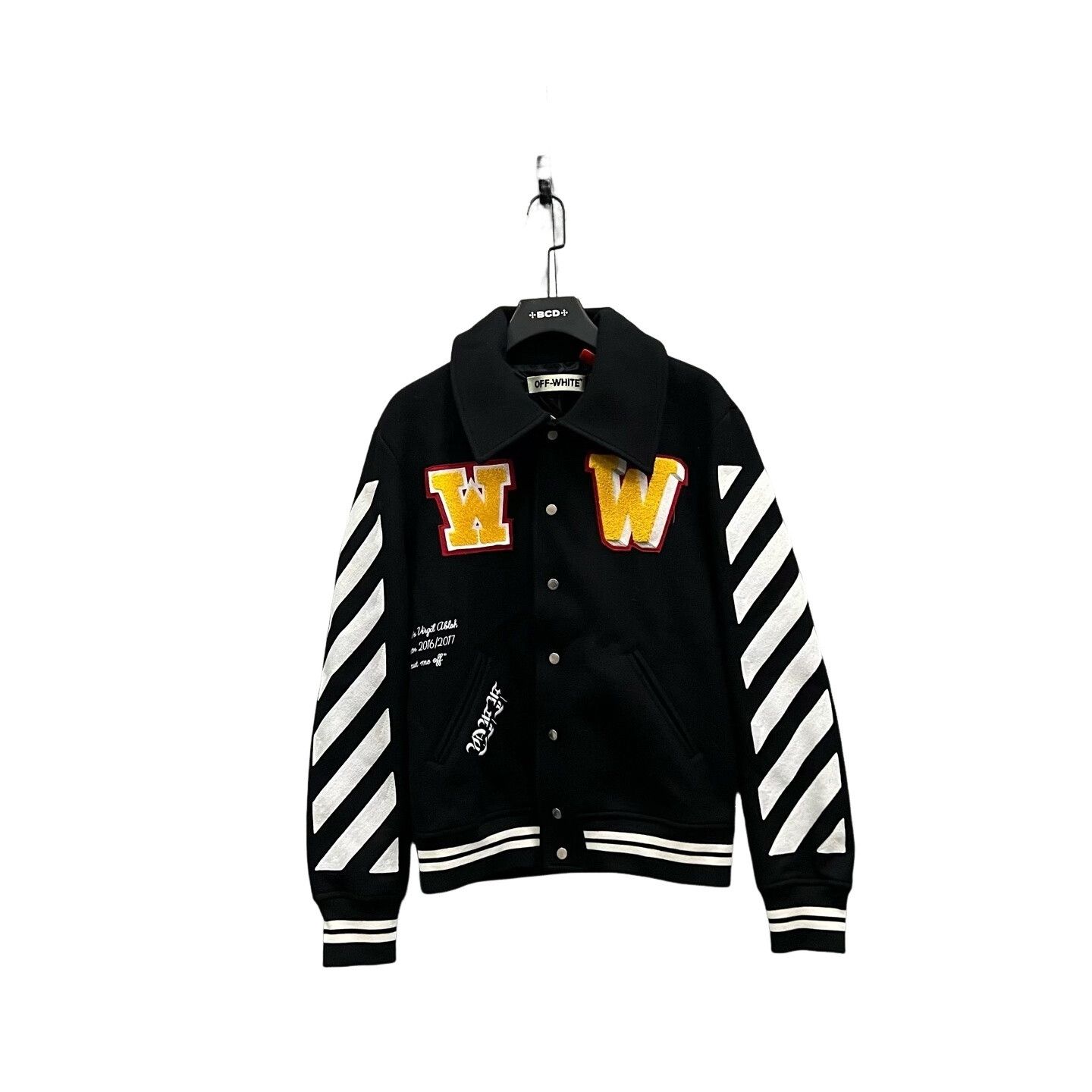 Off-White Off-White Embroidery Varsity Jacket Size S Size US S / EU 44-46 / 1 - 1 Thumbnail