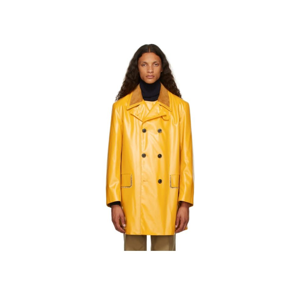 Maison Margiela o1y1124 Canvas Coat in Yellow Size US M / EU 48-50 / 2 - 1 Thumbnail