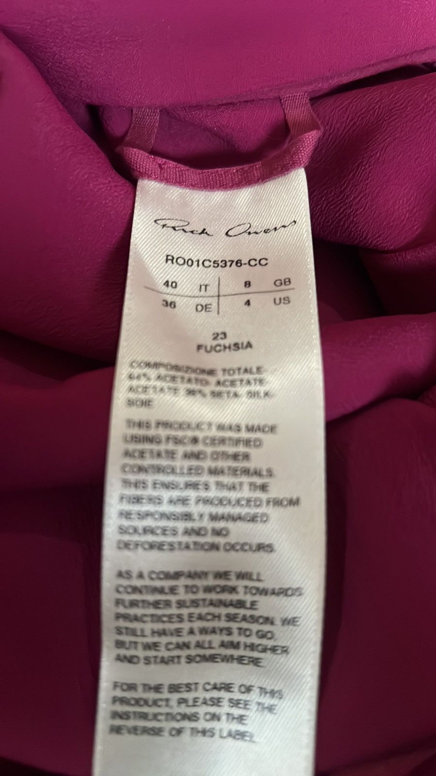Rick Owens Rick Owens Gathered Asymmetric Crepe Maxi Skirt Size 27" / US 4 / IT 40 - 5 Thumbnail