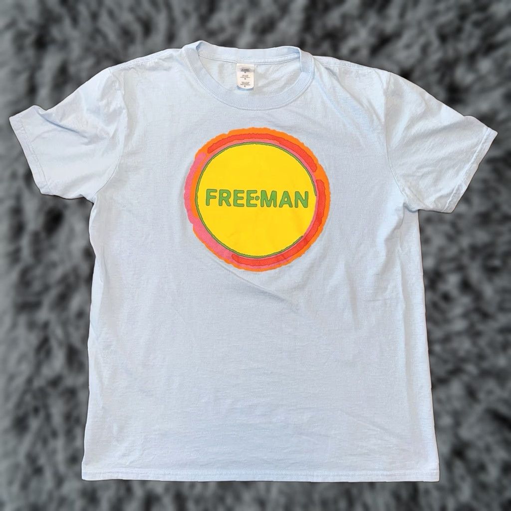 Gildan Gene Ween Shirt Aaron Freeman FREE-MAN Solo Tour 2014 Blue New Hope PA Large Mens T-Shirt Rock Band Logo Crew Neck Short Sleeve Cotton Gildan USA Size US L / EU 52-54 / 3 - 1 Thumbnail