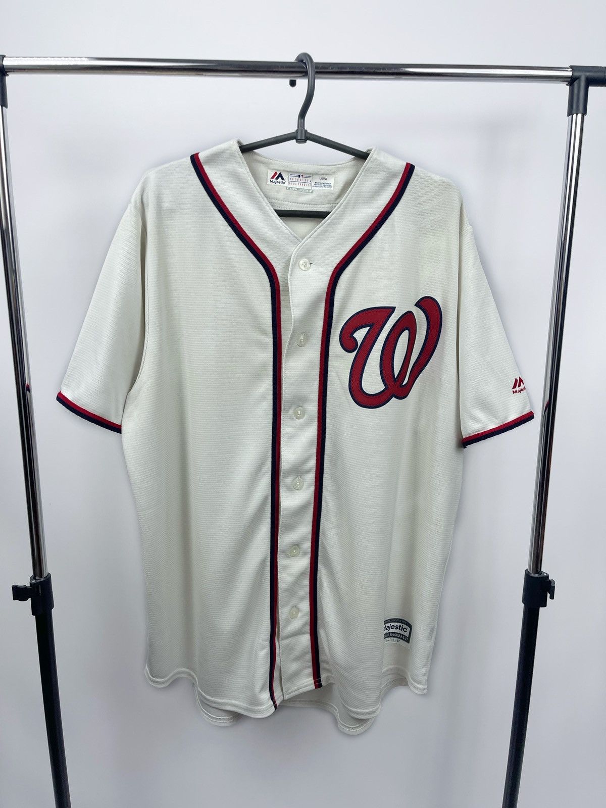 Majestic Washington Nationals Baseball Jersey Size L 2018
