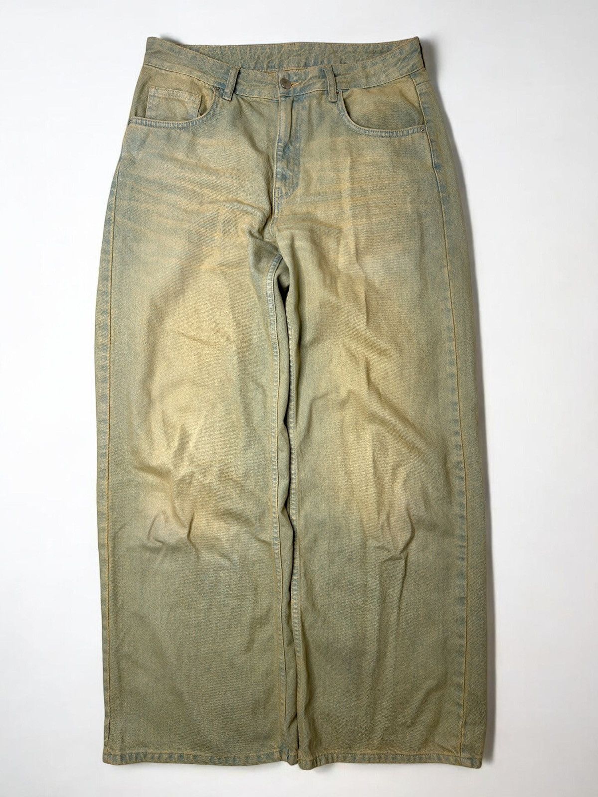 Vintage Vintage avant garde yellow wash jeans if6was9 lgb drip y2k Size US 32 / EU 48 - 1 Thumbnail