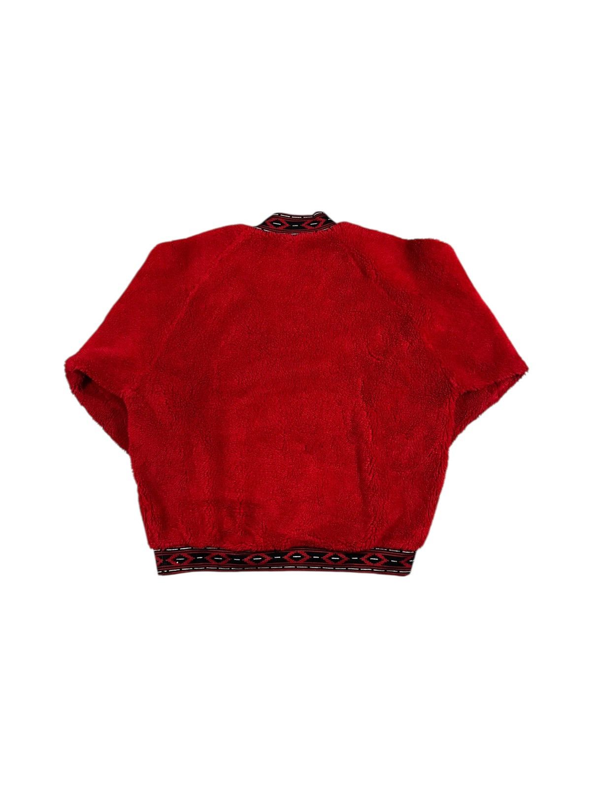 Vintage Vintage 70s Deep Pile Sweatshirt Two Tone Red Size US XL / EU 56 / 4 - 2 Thumbnail