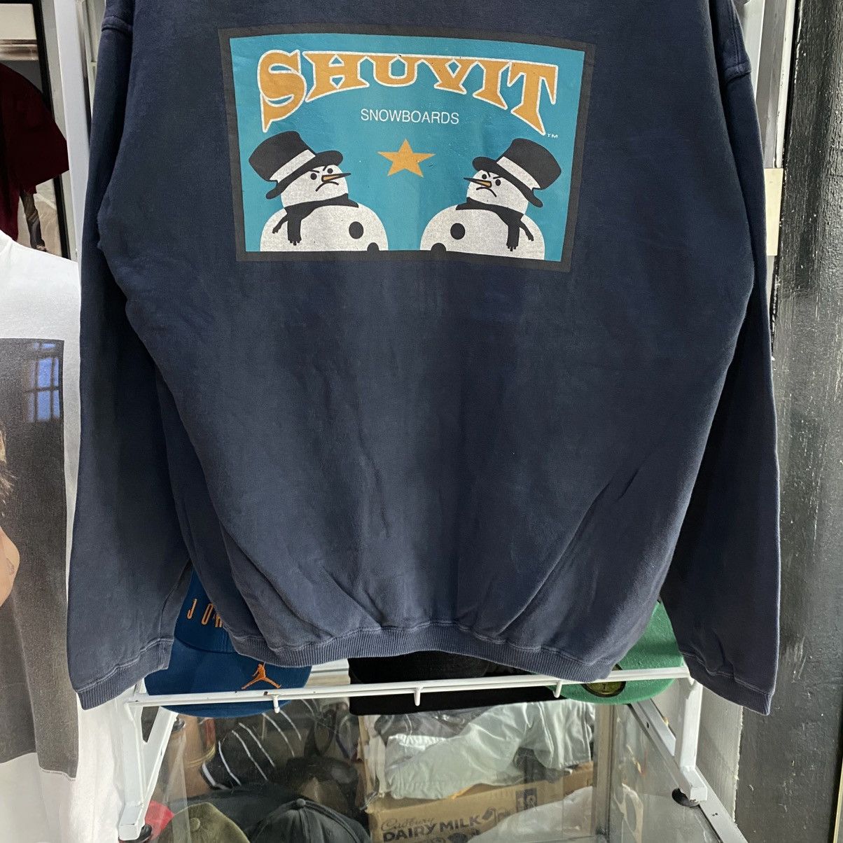 Sex Skateboards × Vintage Vintage Shuvit Skateboard Sweatshirt Big Logo Spell Out Size US M / EU 48-50 / 2 - 4 Thumbnail